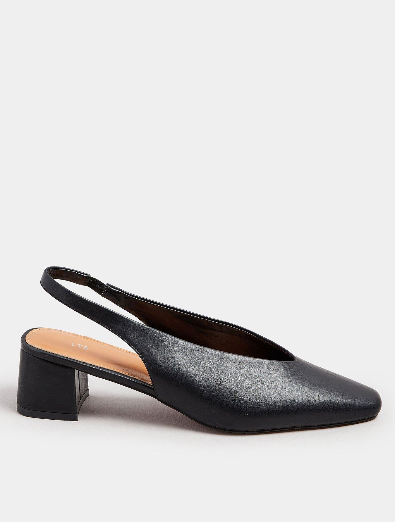 undefined Slingback Mid Block Heels