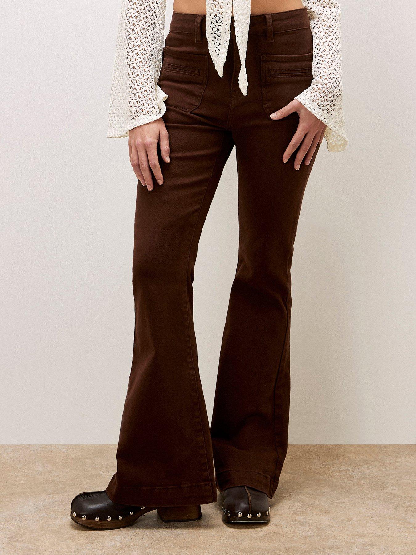 undefined Lara Flare Jean - Brown