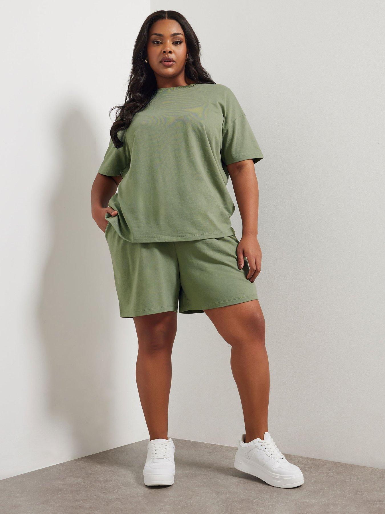  image of yours-curve-sweat-t-shirt-short-set