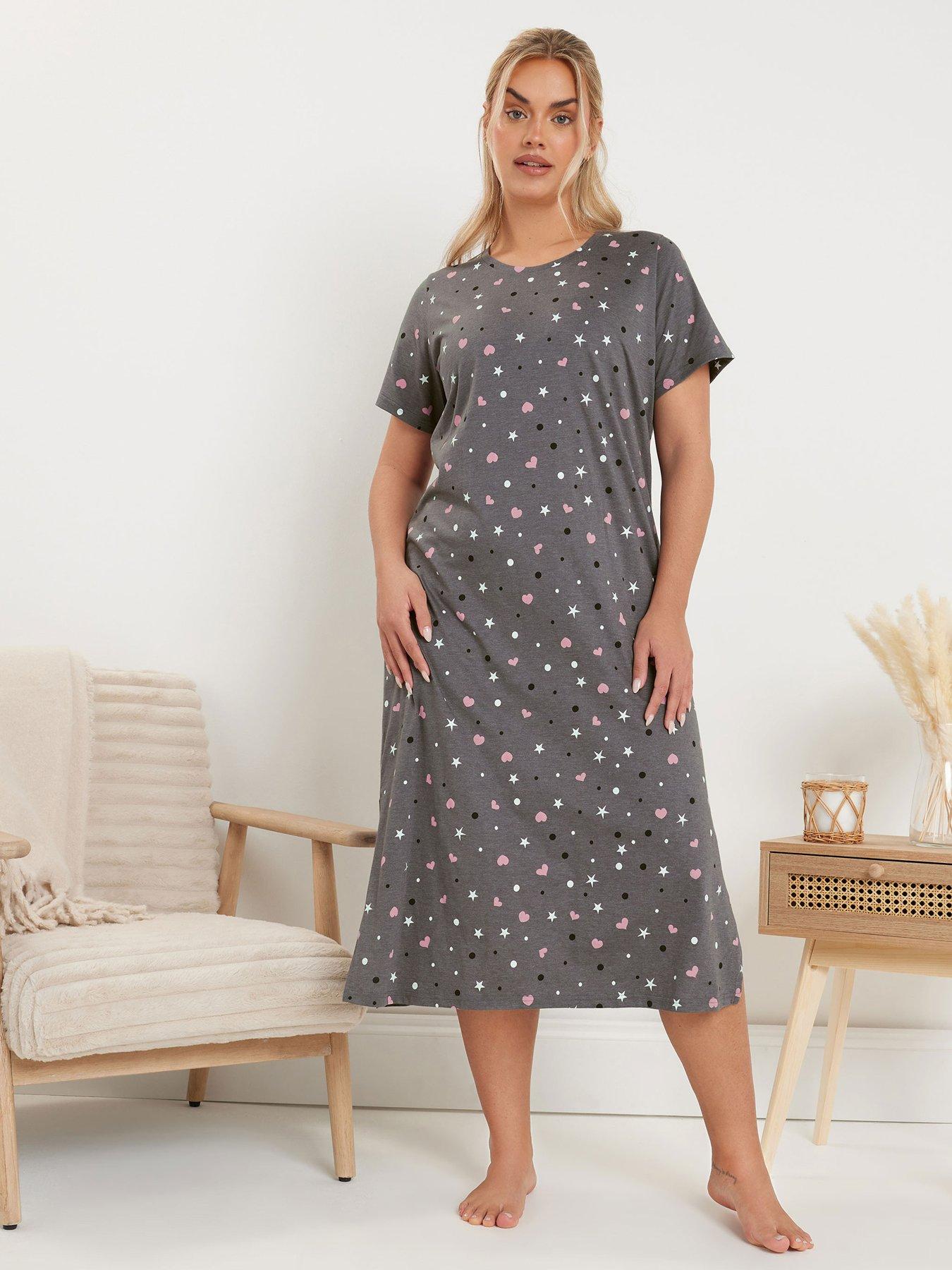  image of yours-curve-2-pack-avocuddle-midaxi-nightdress