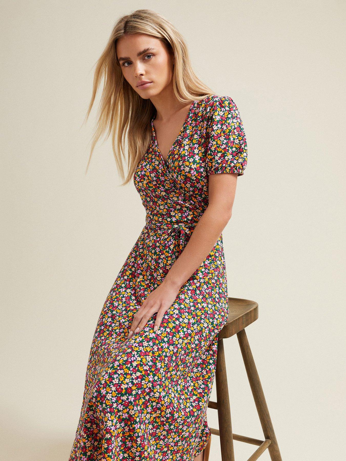 undefined Petite Jersey Wrap Dress
