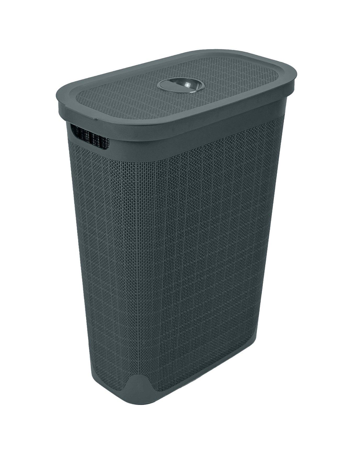 addis-hessian-effect-40-litre-slim-laundry-hamper