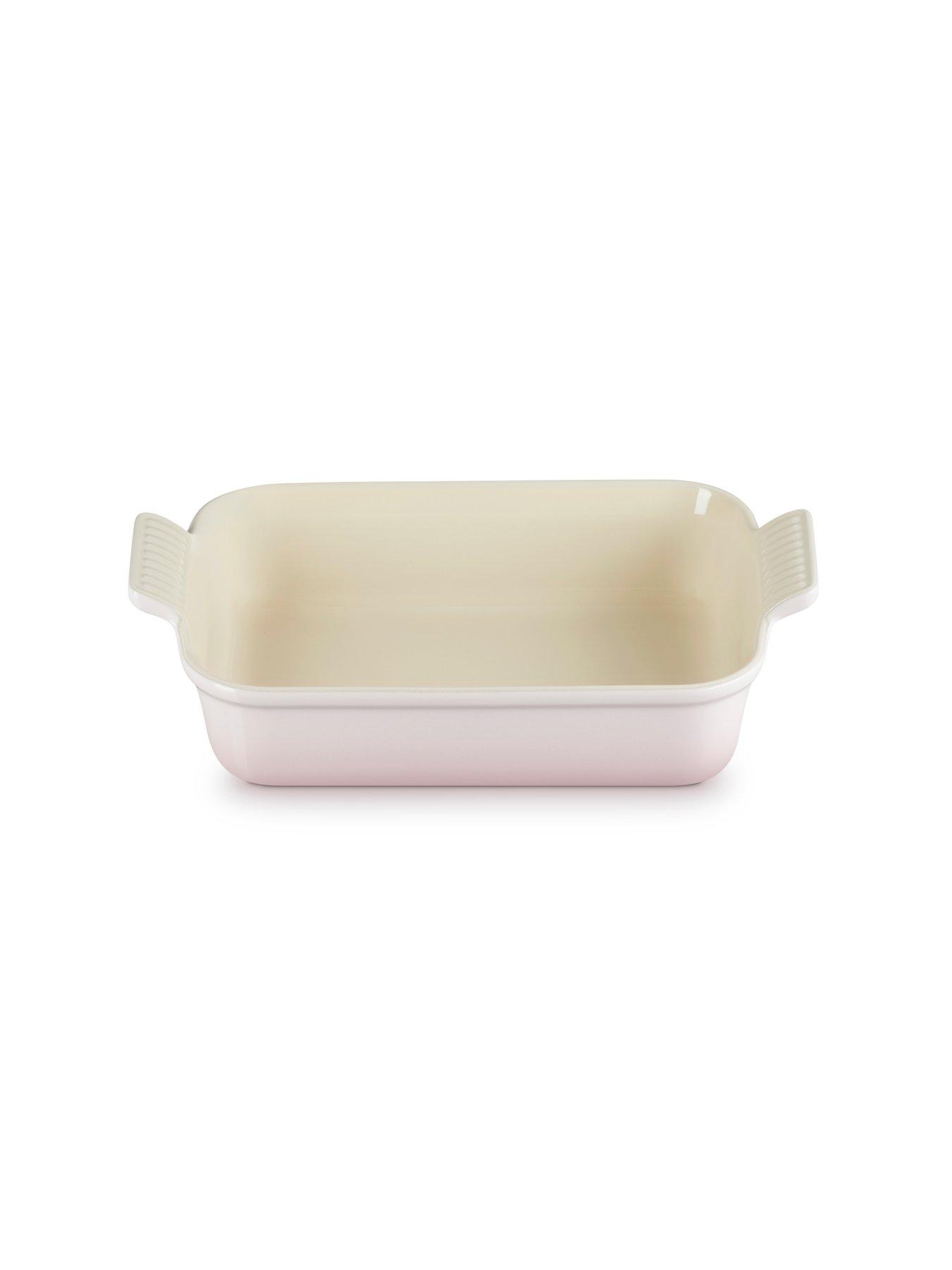  image of le-creuset-heritage-stoneware-26-cm-deep-rectangular-dish-pink