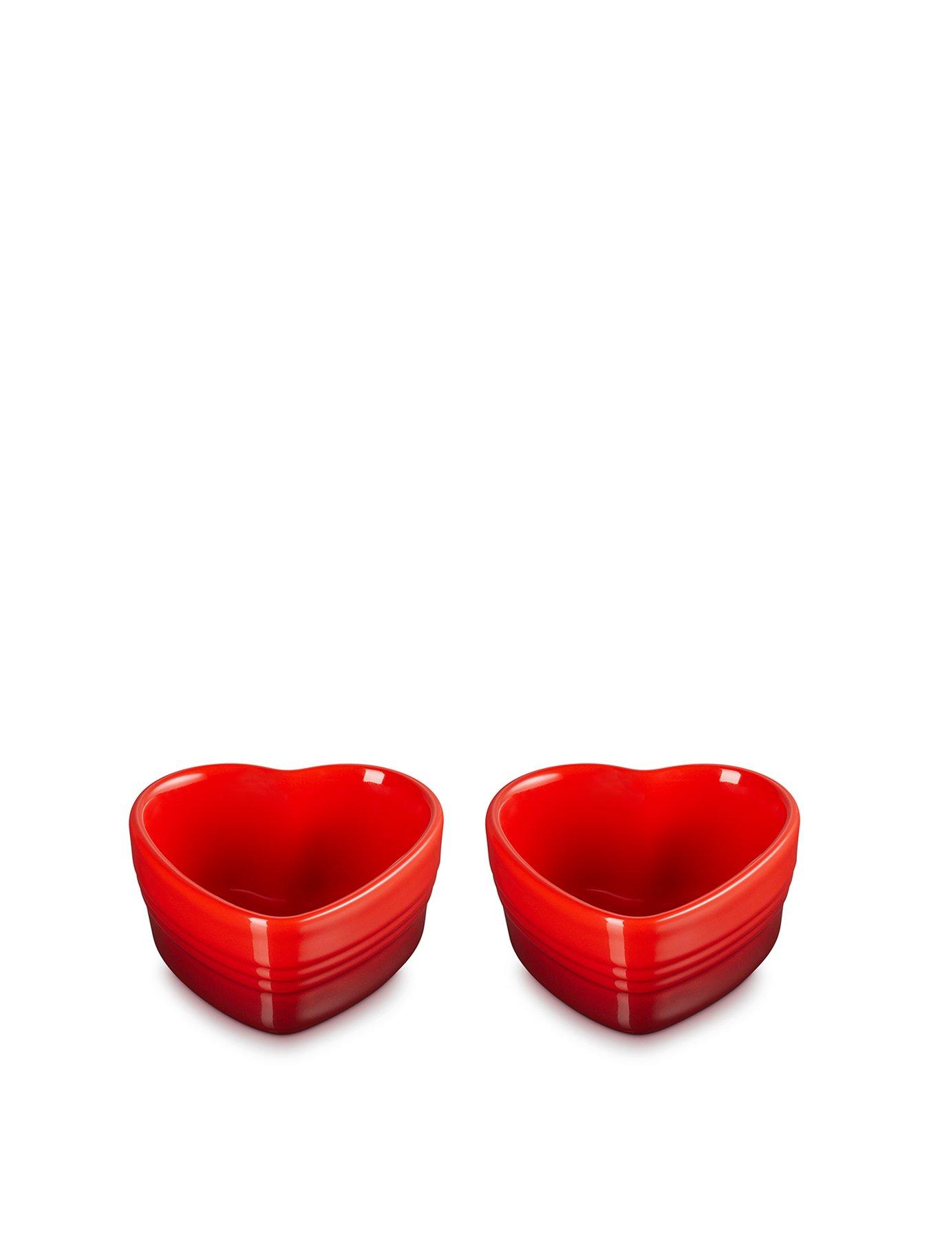 Image 2 of 5 of Le Creuset Set Of 2 Heart Ramekins