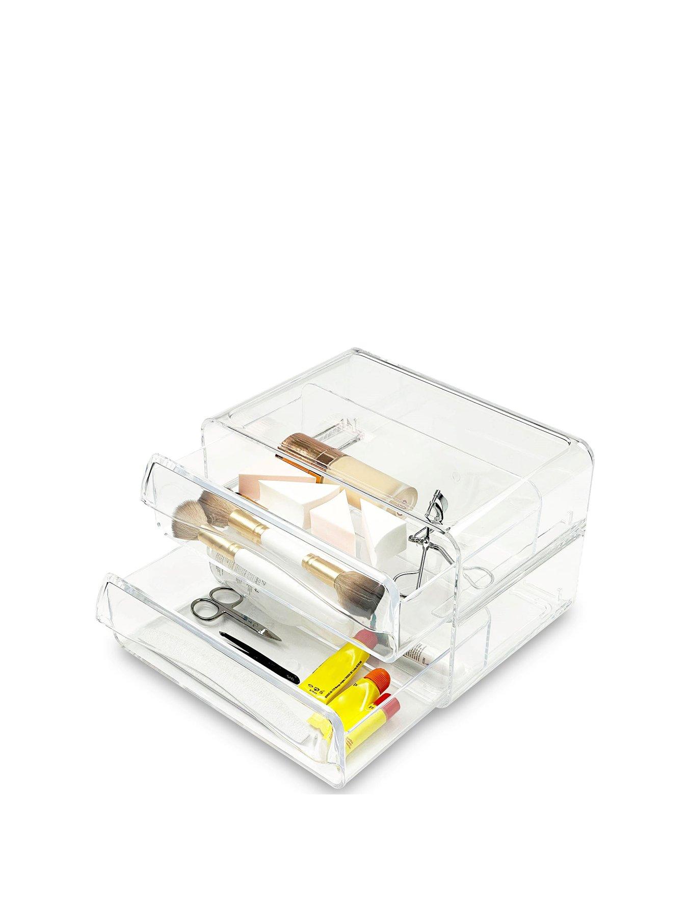  image of addis-stackable-cosmetic-2-drawer-organiser