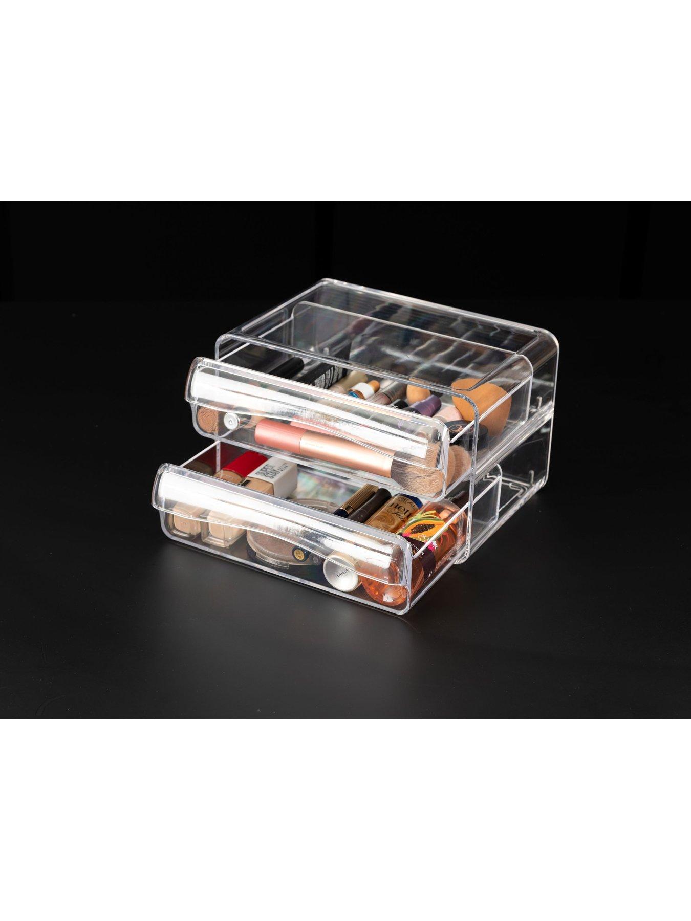  image of addis-stackable-cosmetic-2-drawer-organiser