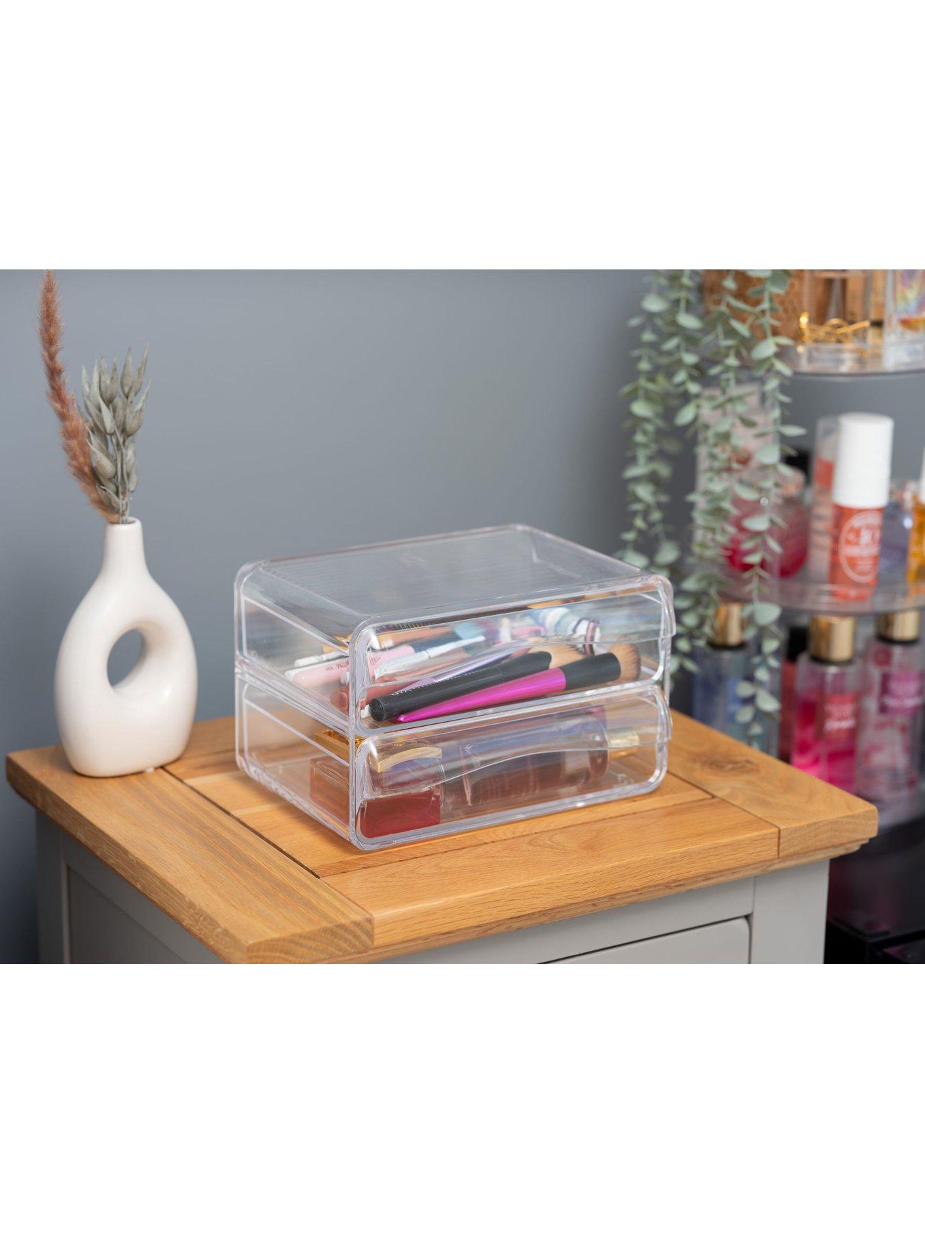  image of addis-stackable-cosmetic-2-drawer-organiser