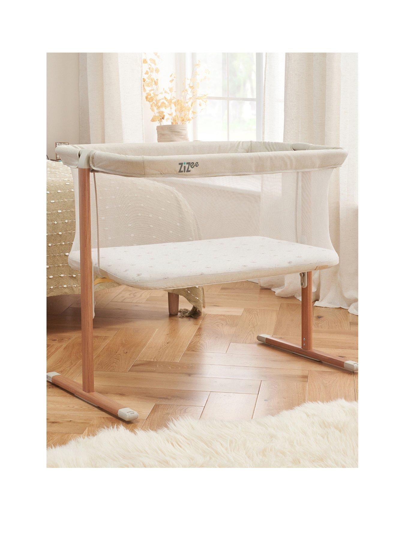  image of tutti-bambini-zizee-essential-crib-scandinavian-walnutecru