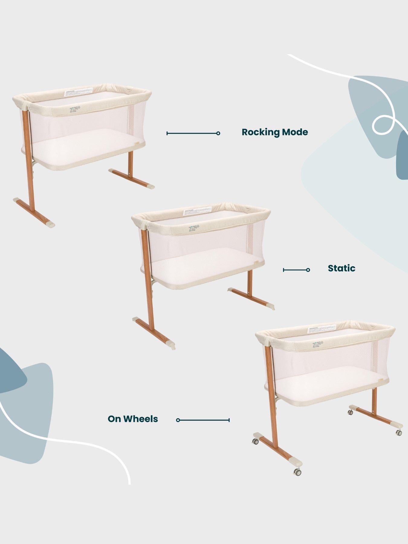  image of tutti-bambini-zizee-essential-crib-scandinavian-walnutecru