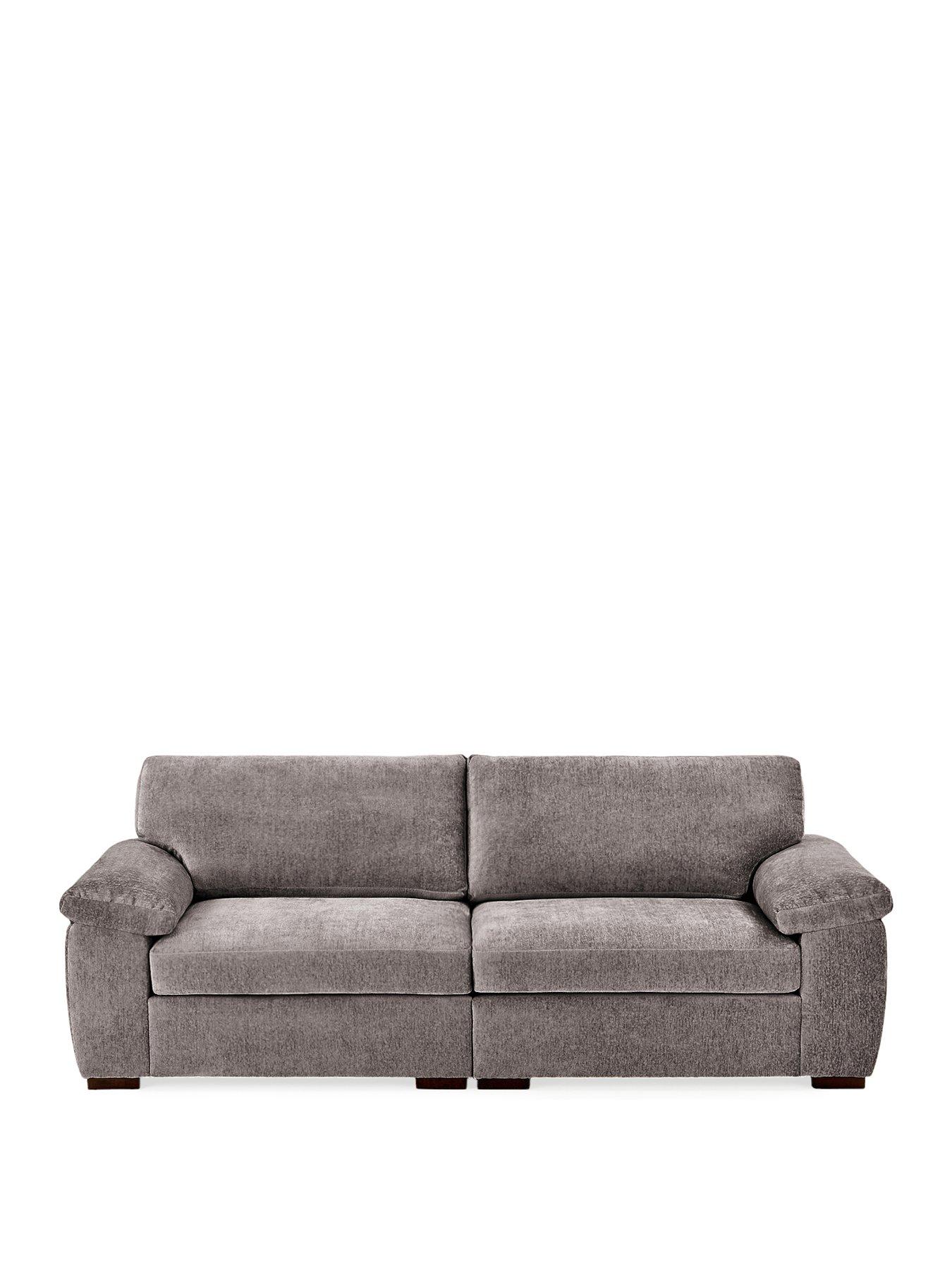 Image 2 of 7 of The Very Collection Salerno Standard Back&nbsp;4 Seater Fabric Sofa&nbsp;- Grey - FSC&reg; Certified