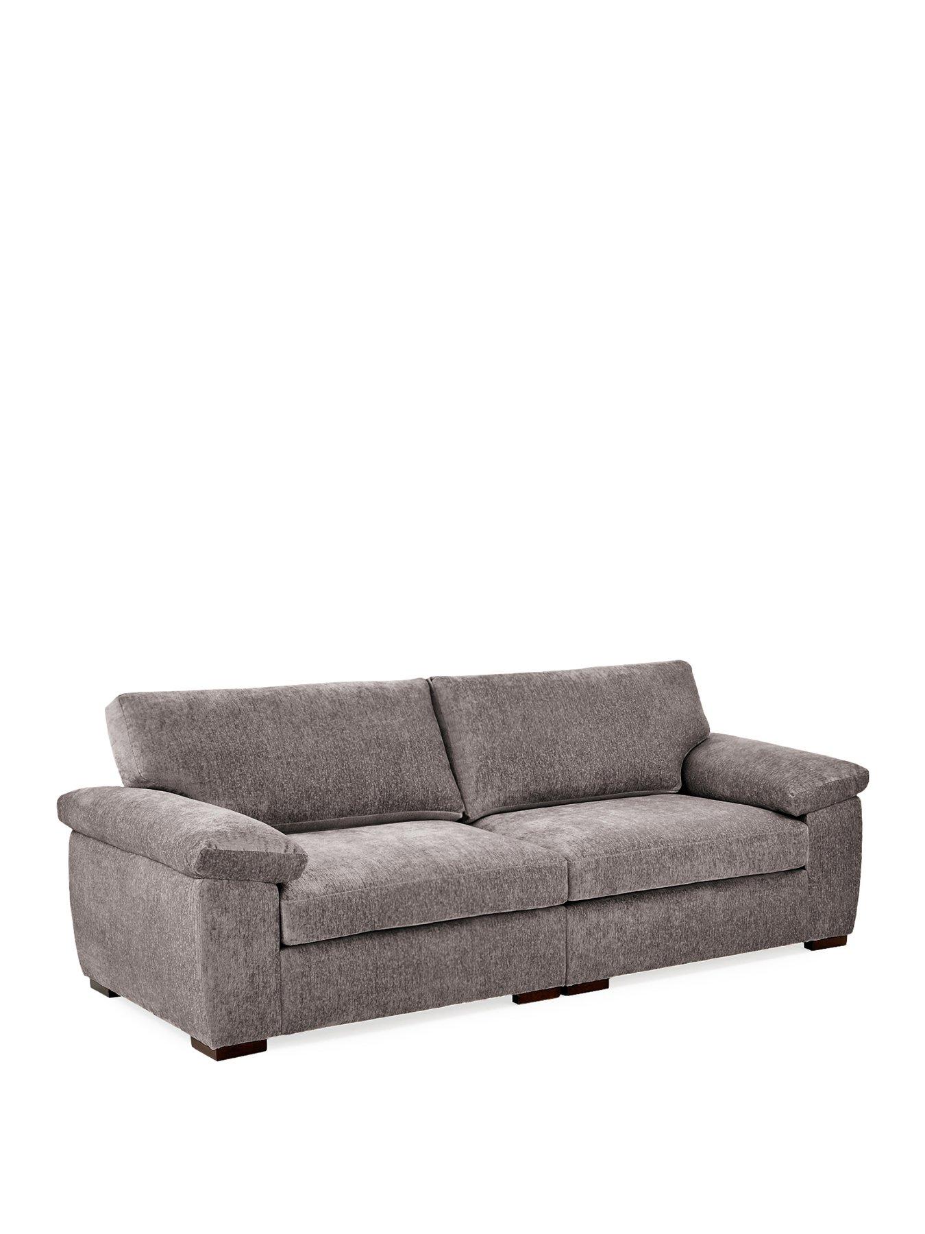 Image 3 of 7 of The Very Collection Salerno Standard Back&nbsp;4 Seater Fabric Sofa&nbsp;- Grey - FSC&reg; Certified