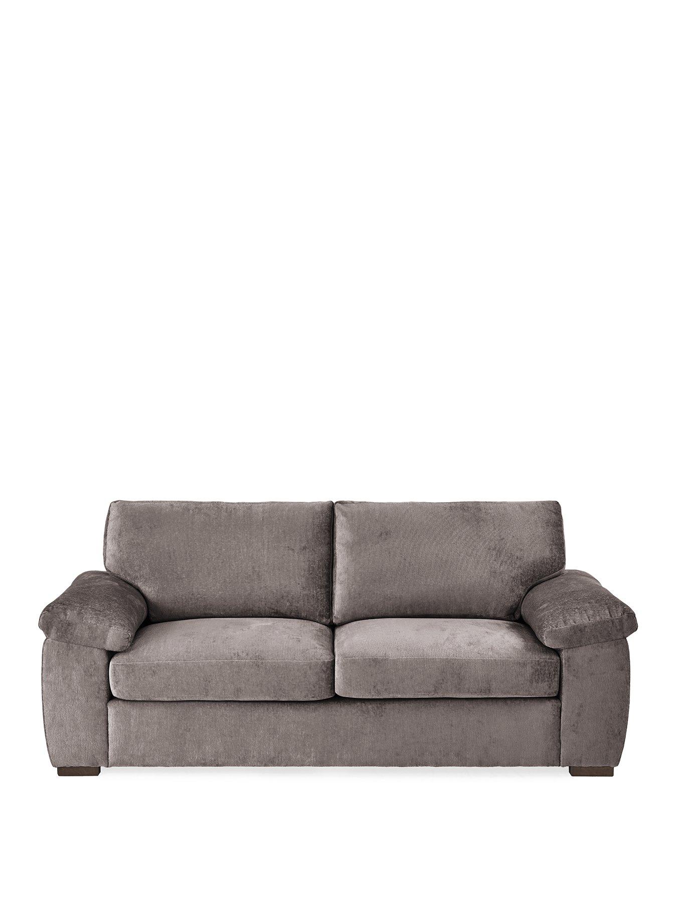 Image 2 of 7 of The Very Collection Salerno&nbsp;Standard Fabric&nbsp;3 Seater&nbsp;Sofa - Grey - FSC&reg; Certified