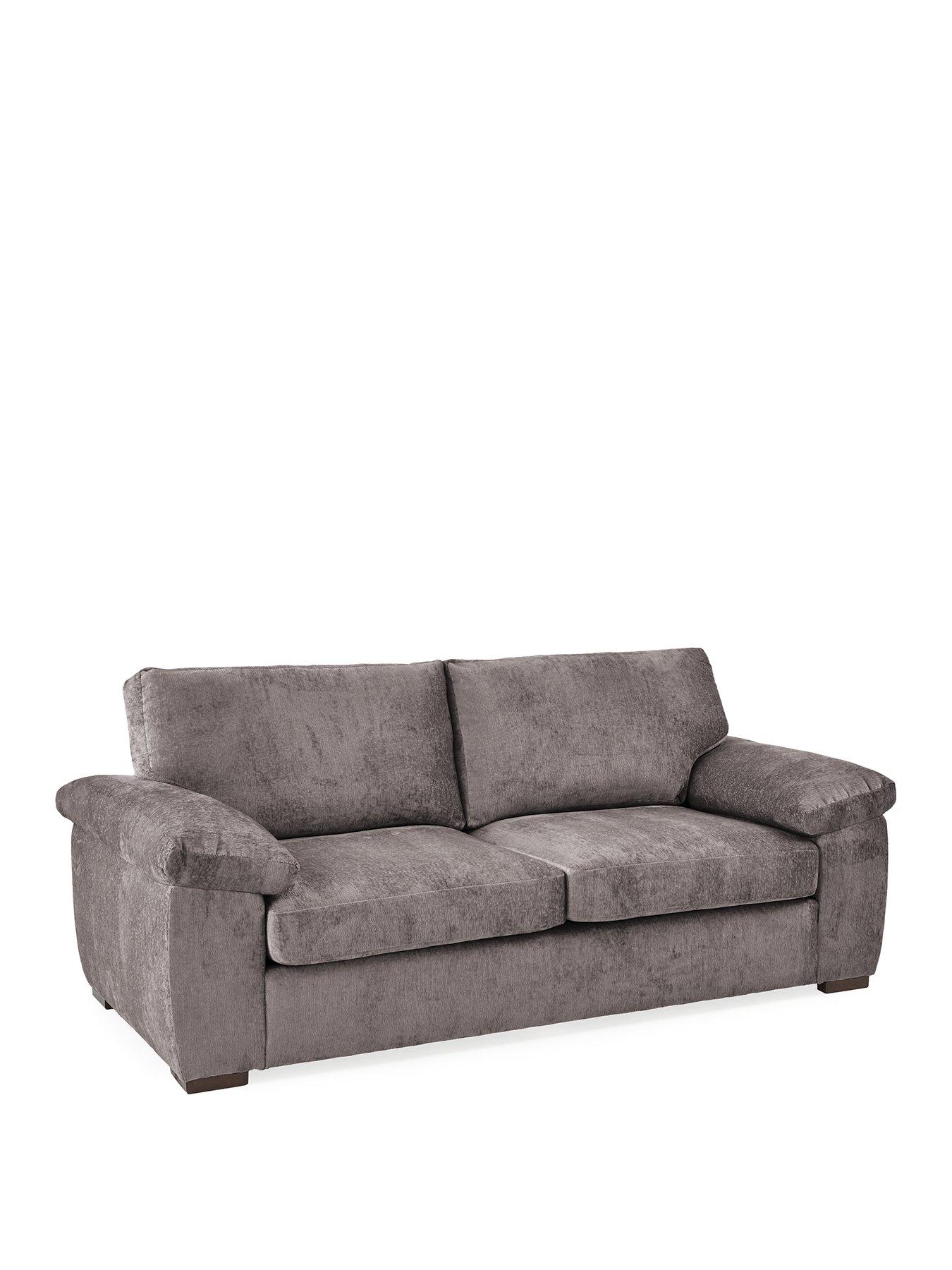 Image 3 of 7 of The Very Collection Salerno&nbsp;Standard Fabric&nbsp;3 Seater&nbsp;Sofa - Grey - FSC&reg; Certified