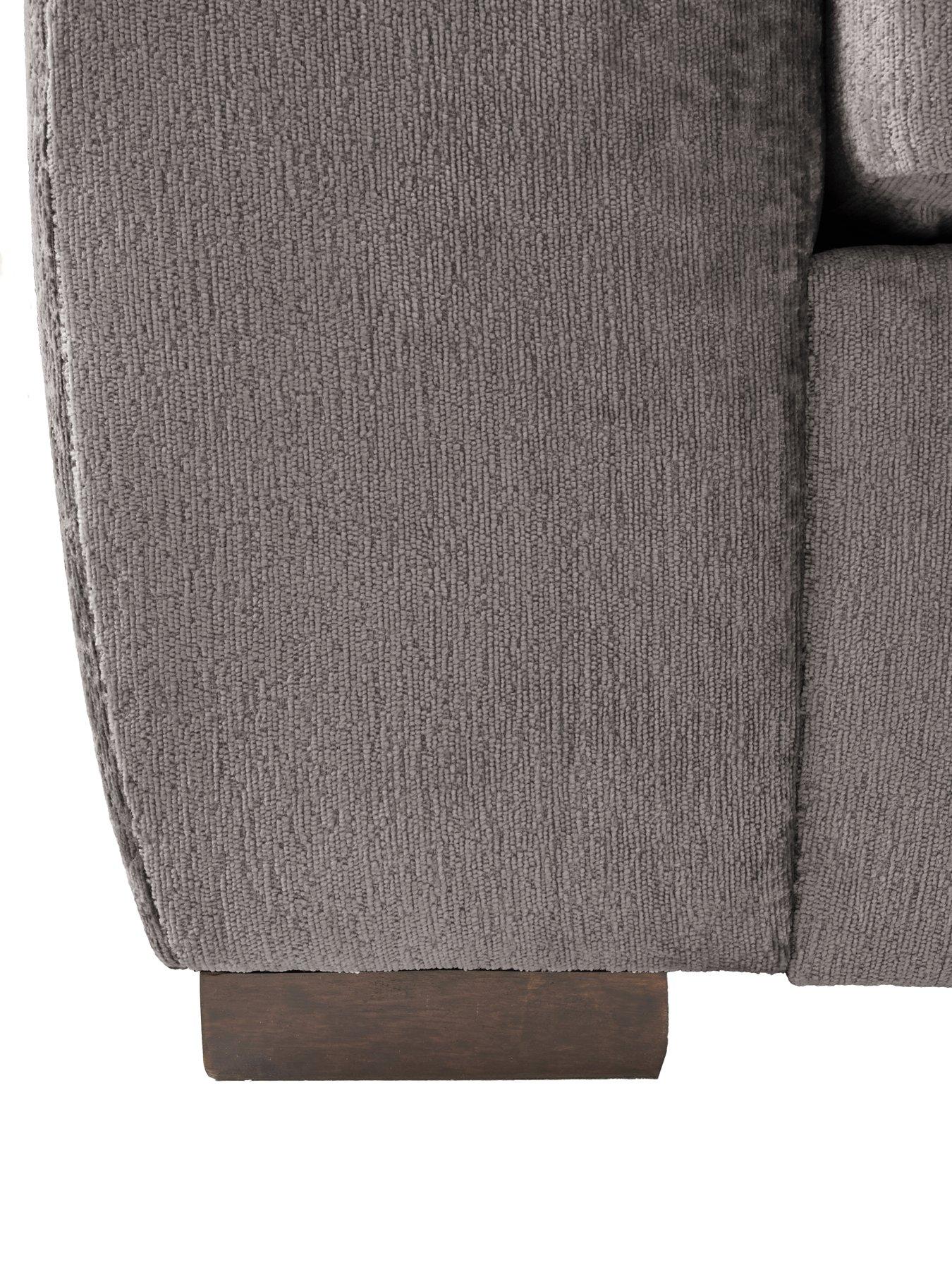 Image 4 of 7 of The Very Collection Salerno&nbsp;Standard Fabric&nbsp;3 Seater&nbsp;Sofa - Grey - FSC&reg; Certified