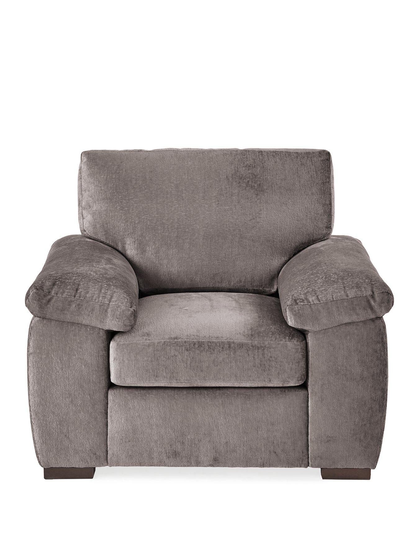 Image 2 of 7 of The Very Collection Salerno Fabric&nbsp;Armchair&nbsp;- Grey - FSC&reg; Certified