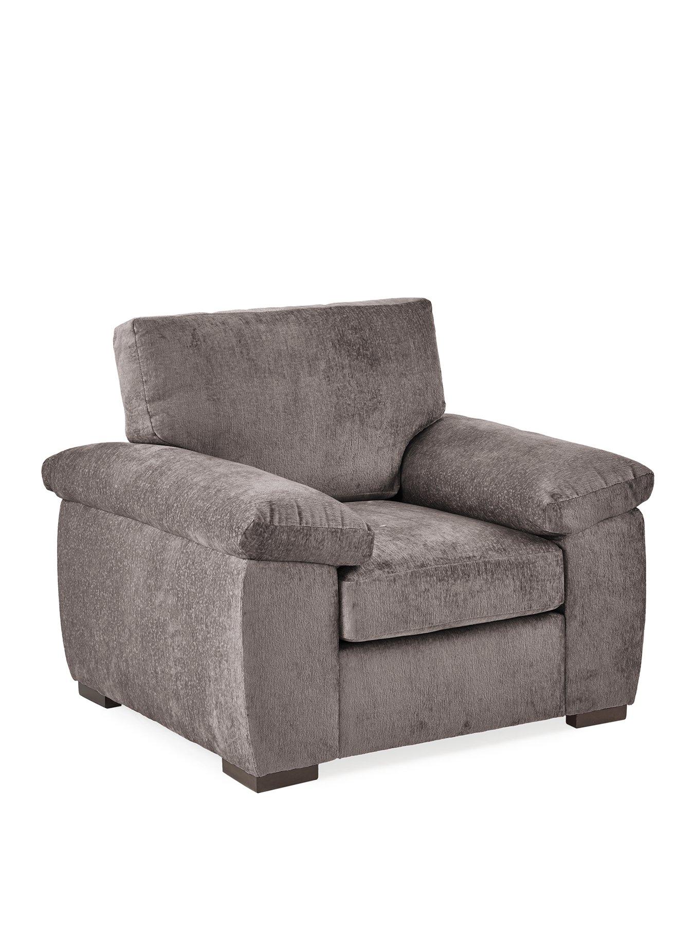 Image 3 of 7 of The Very Collection Salerno Fabric&nbsp;Armchair&nbsp;- Grey - FSC&reg; Certified