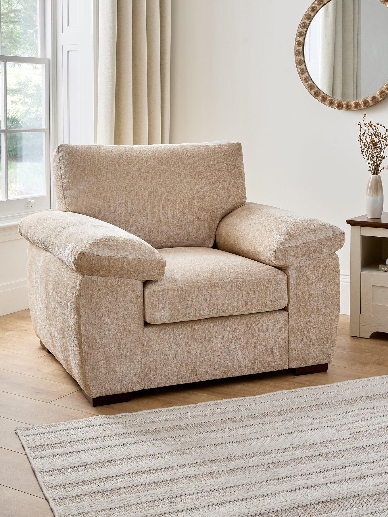 Very Home Salerno Fabric Armchair - Natural - FSC® Certified