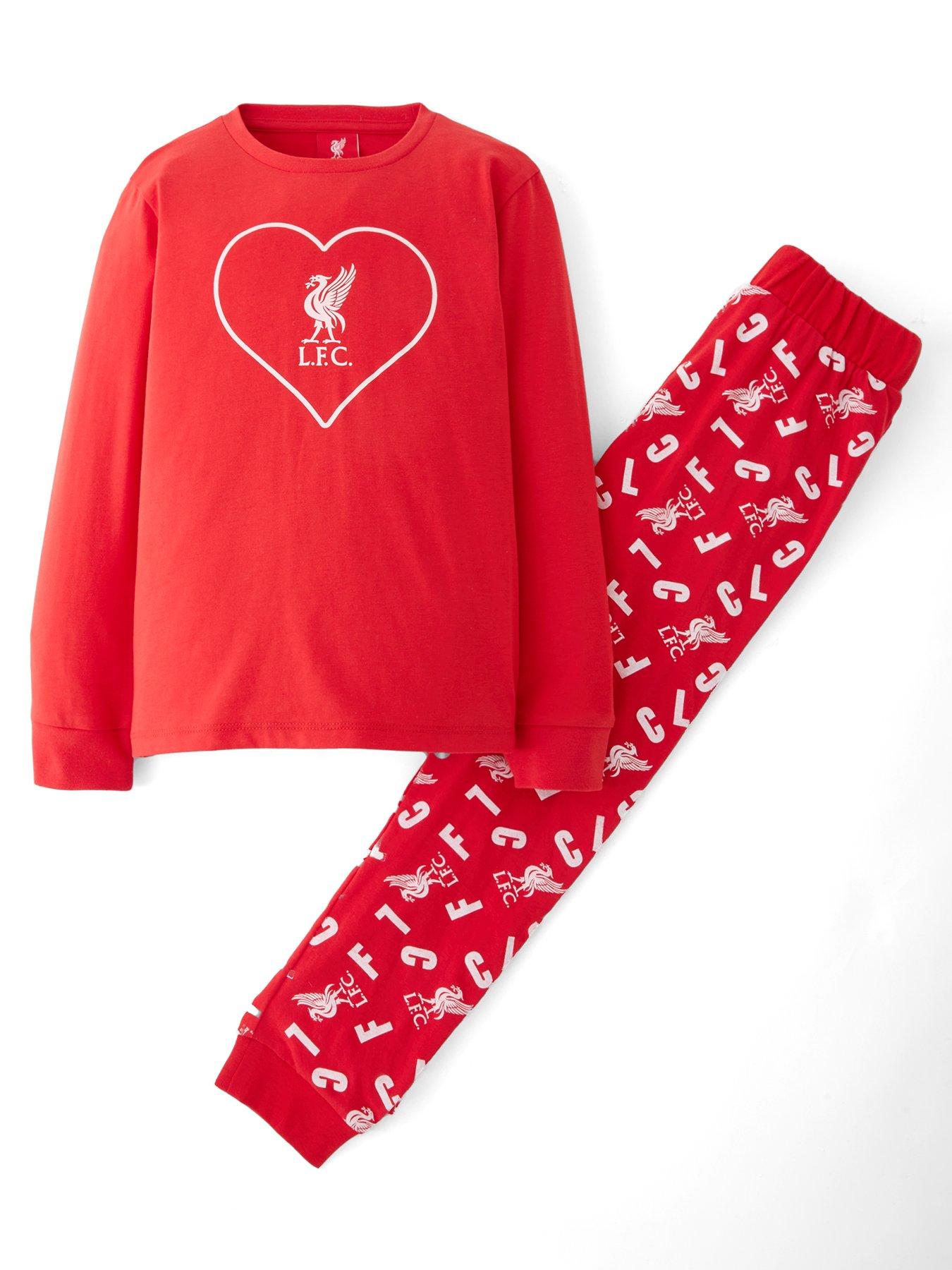 Liverpool FC Girls Long Sleeve Pyjamas - Red