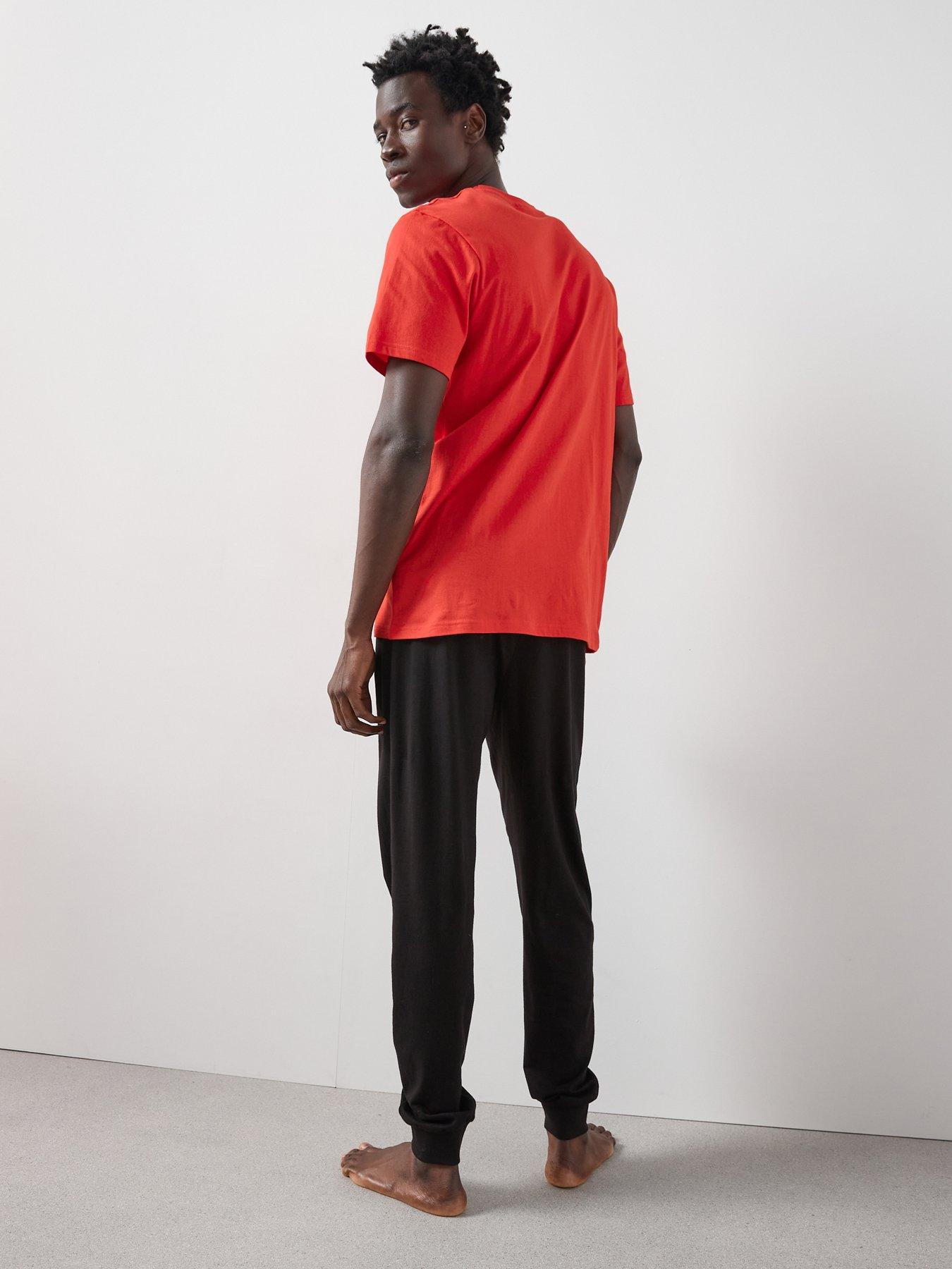 Image 2 of 5 of Manchester United FC Short Sleeve Pyjama Set - Red