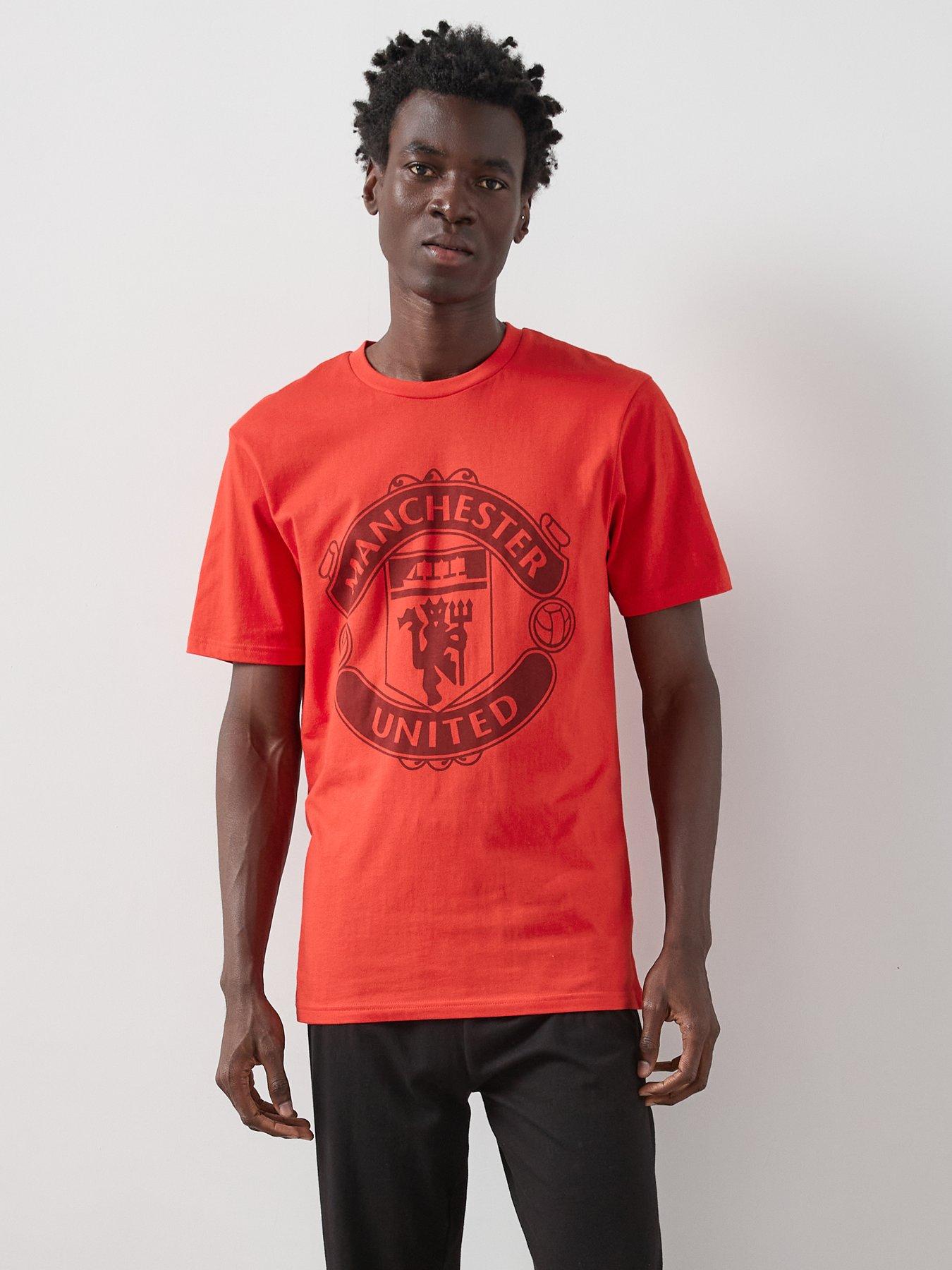 Image 4 of 5 of Manchester United FC Short Sleeve Pyjama Set - Red