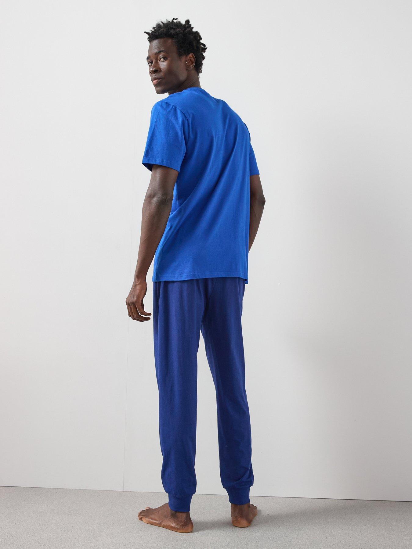 Image 2 of 6 of Chelsea Mens FCc Short Sleeve Pyjama Set - Blue
