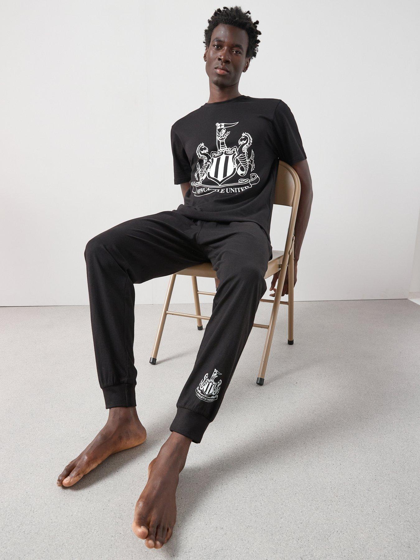 undefined Newcastle Utd FC Short Sleeve Pyjama Set - Black