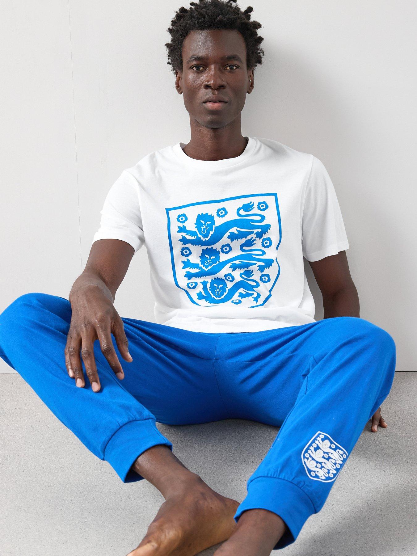 England Short Sleeve Pyjama Set - White | Littlewoods