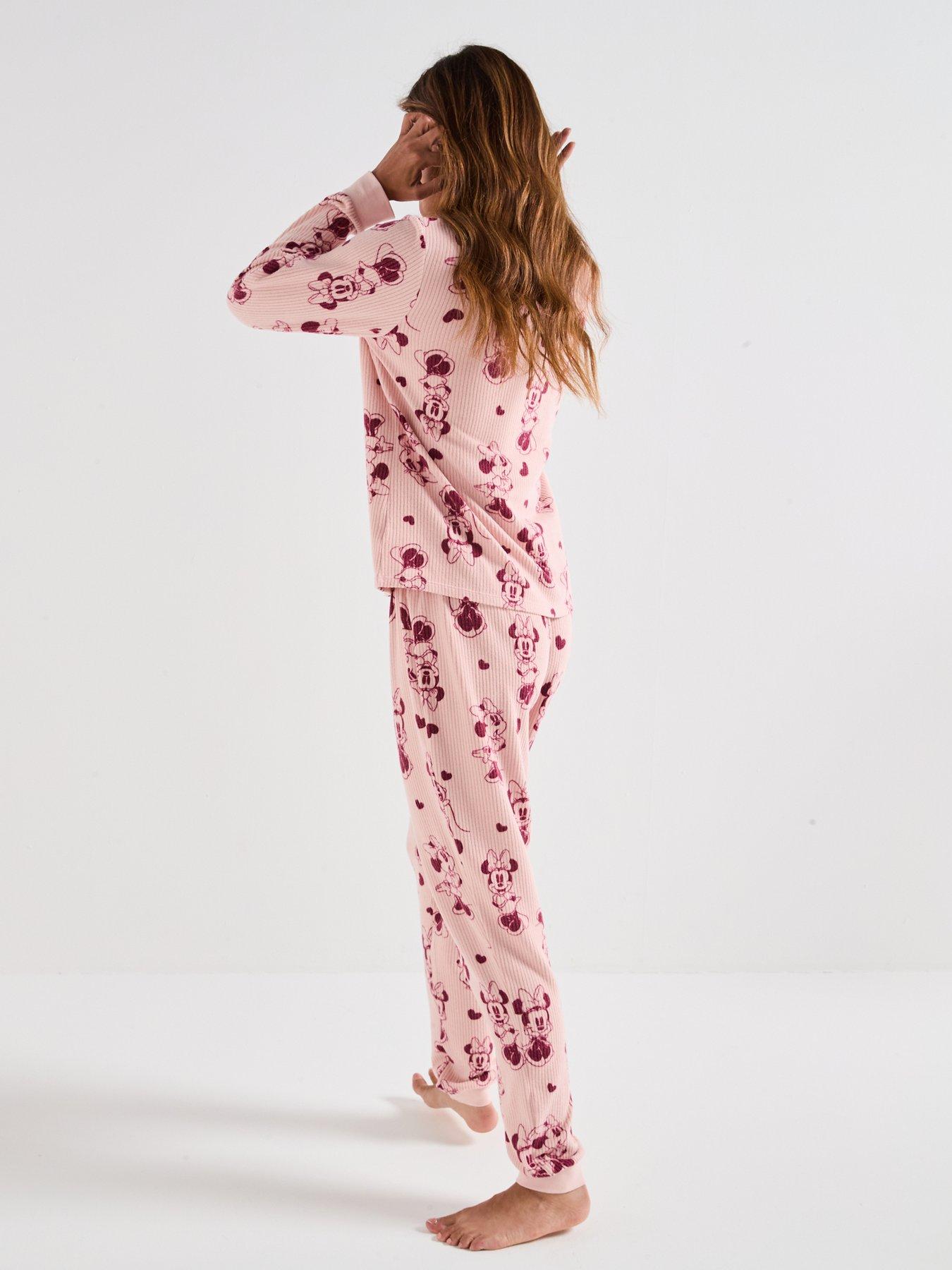 Image 2 of 6 of The Very Collection Ladies Minnie Mouse Mini Me Snit Pyjama - Pink