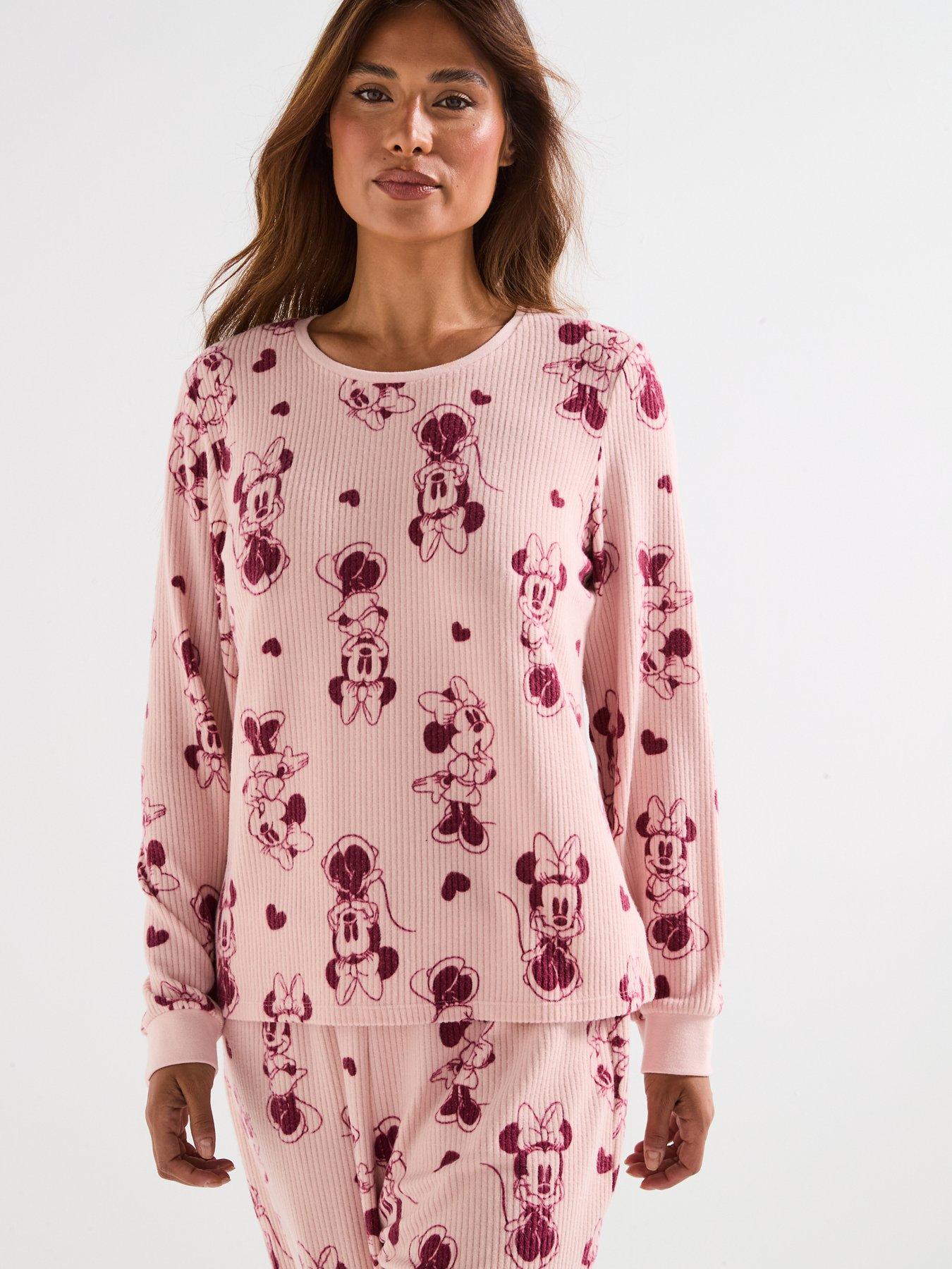 Image 5 of 6 of The Very Collection Ladies Minnie Mouse Mini Me Snit Pyjama - Pink