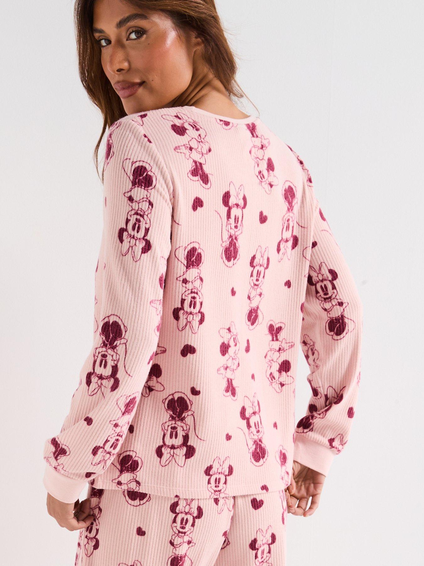 Image 6 of 6 of The Very Collection Ladies Minnie Mouse Mini Me Snit Pyjama - Pink