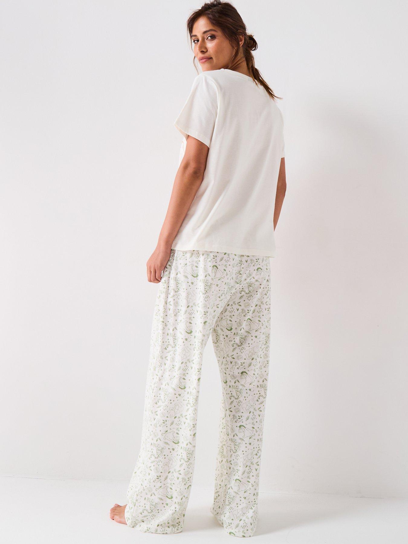 Image 2 of 5 of The Very Collection Winnie The Pooh Ladies Short Sleeve Pyjama Set - Cream