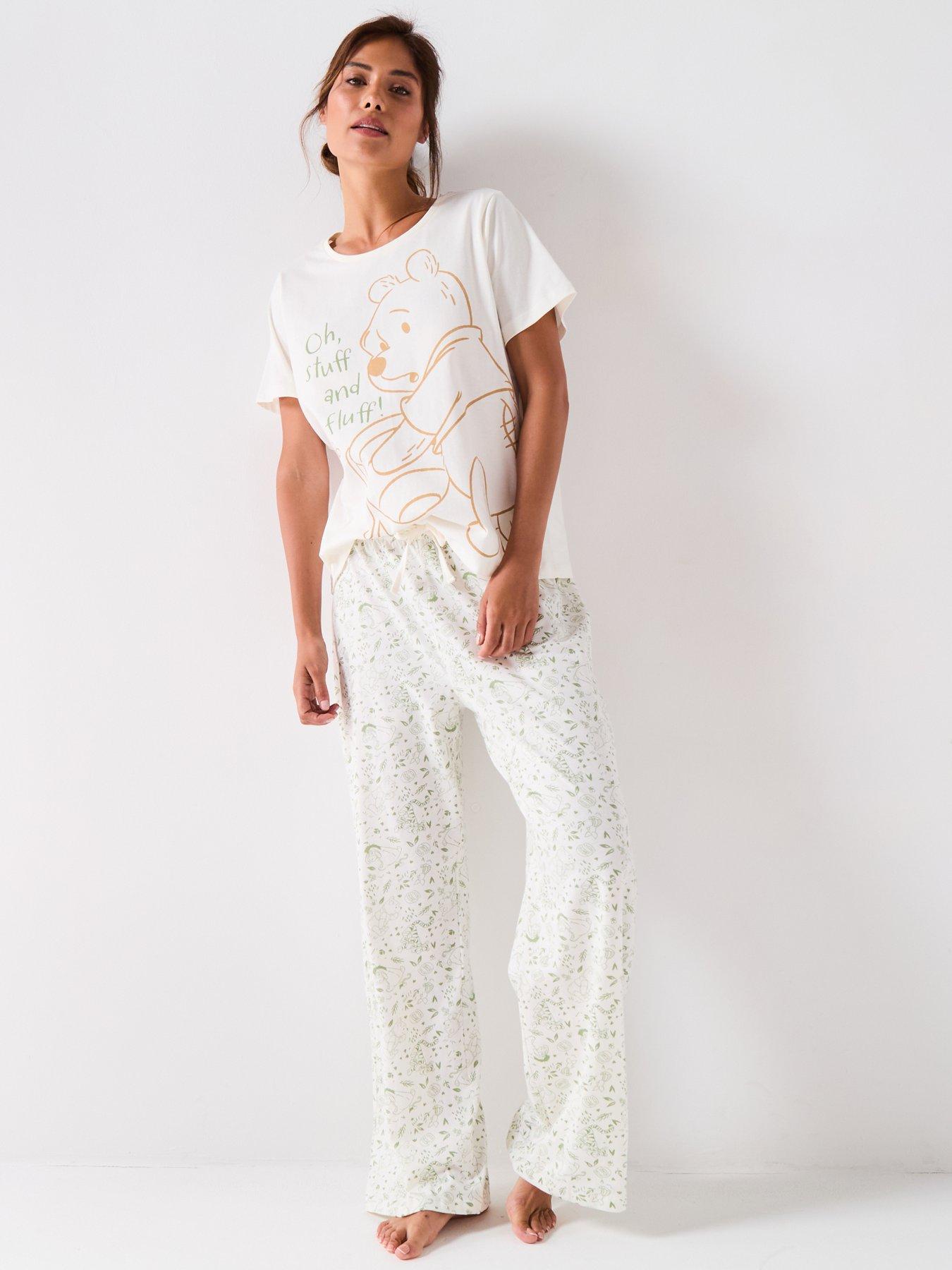 Image 3 of 5 of The Very Collection Winnie The Pooh Ladies Short Sleeve Pyjama Set - Cream