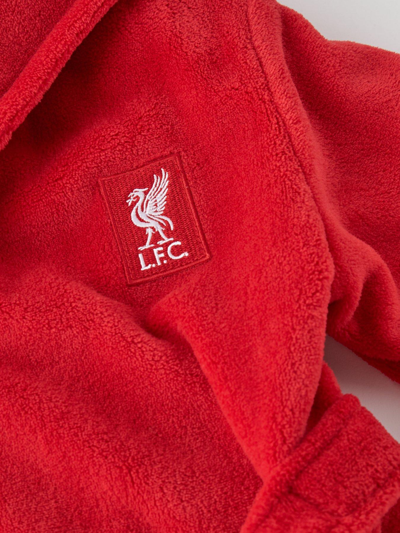 Image 3 of 4 of Liverpool FC Junior Hooded Dressing Gown - Red