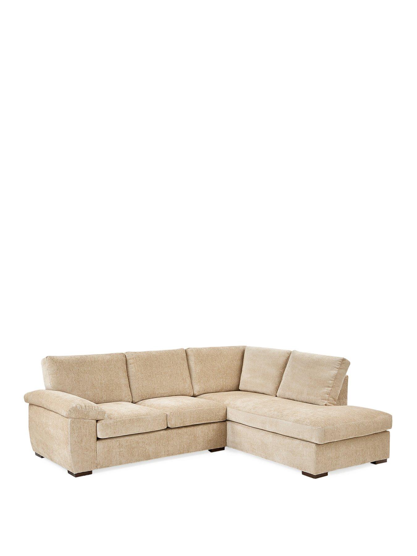 Image 2 of 7 of The Very Collection Salerno Standard Seater Fabric Right Hand Corner Chaise Sofa - Natural - FSC&reg; Certified