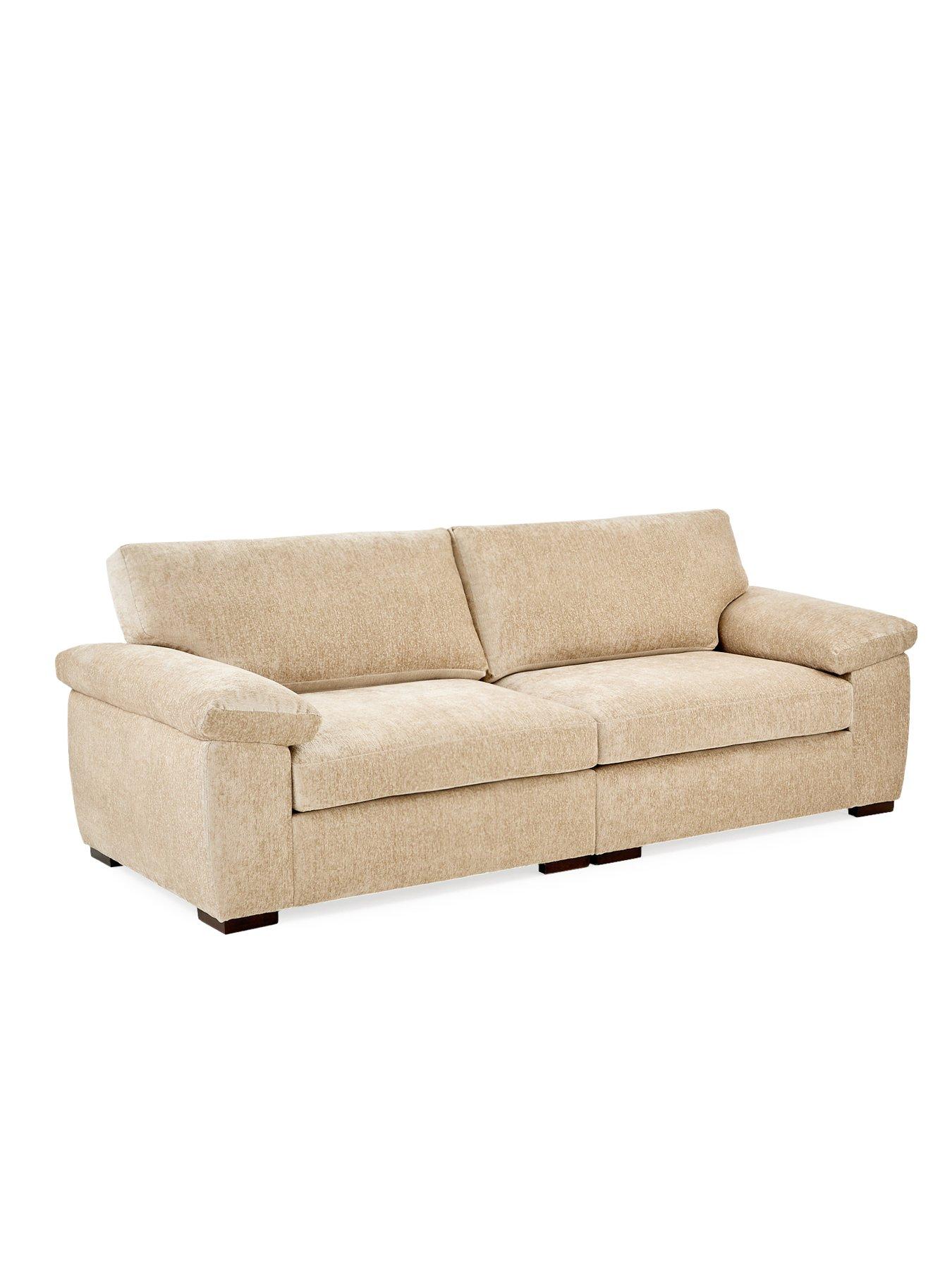 Image 3 of 7 of Very Home Salerno Standard 4 Seater Fabric Sofa in Natural - FSC&reg; Certified