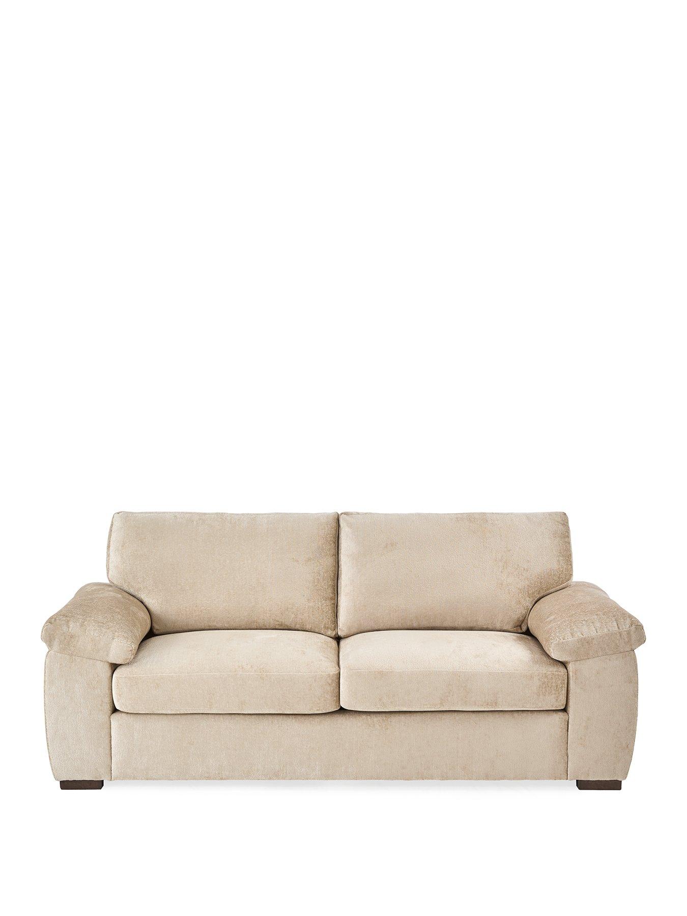 Image 2 of 7 of The Very Collection Salerno Standard Back&nbsp;3 Seater Fabric Sofa - Natural - FSC&reg; Certified