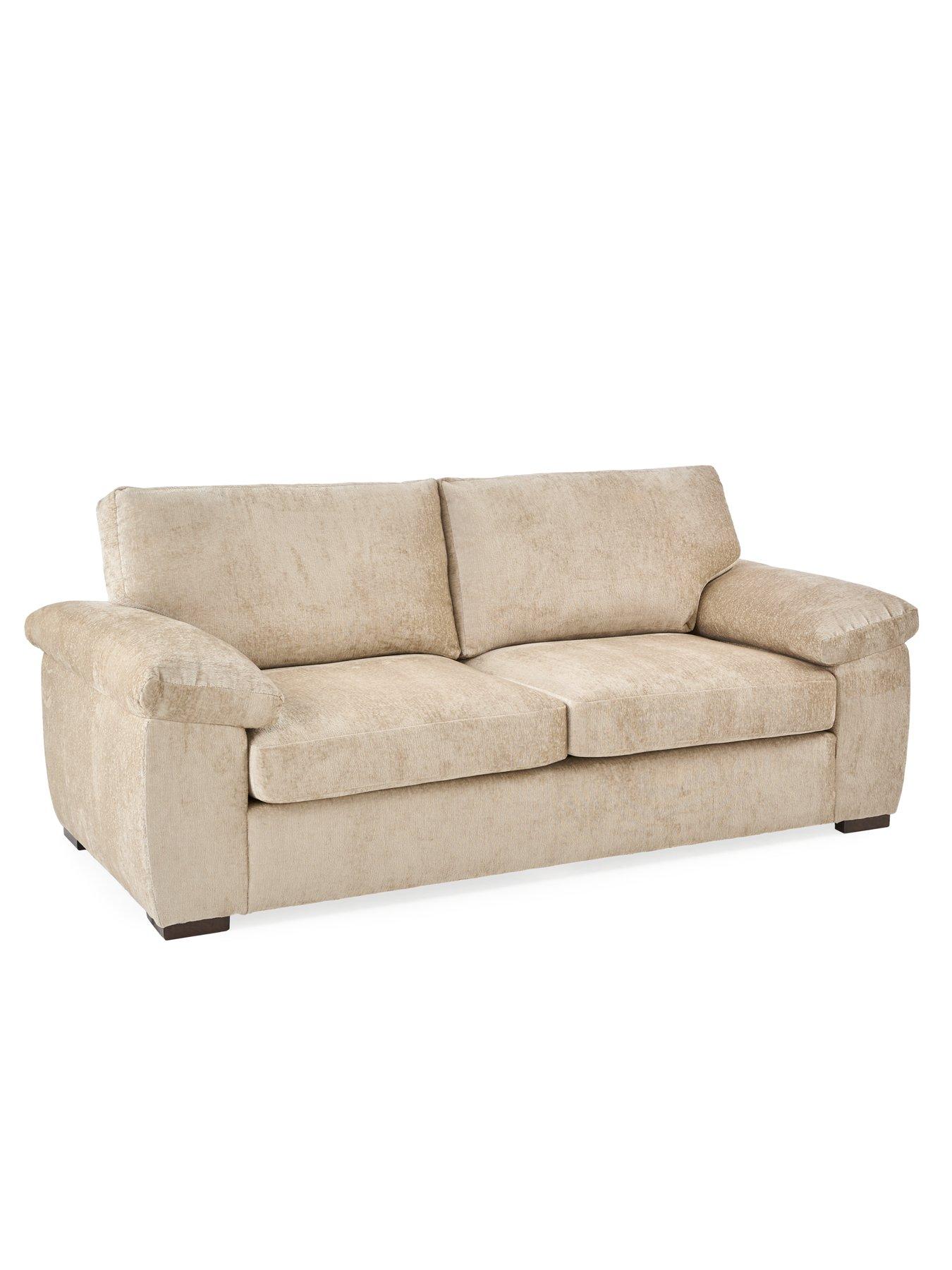 Image 3 of 7 of The Very Collection Salerno Standard Back&nbsp;3 Seater Fabric Sofa - Natural - FSC&reg; Certified