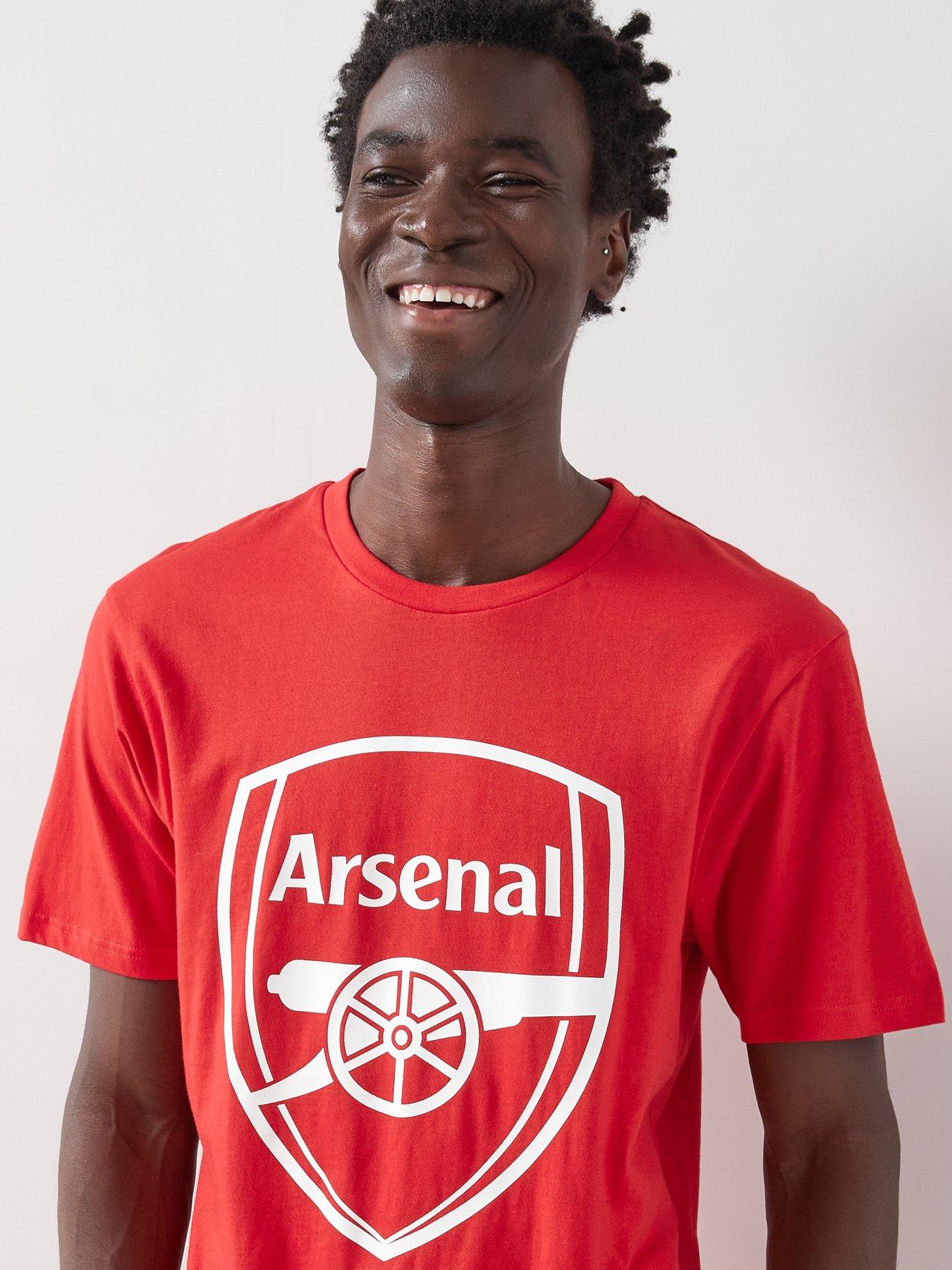 Arsenal FC Mens Short Sleeve Pyjama Set - Red | Littlewoods