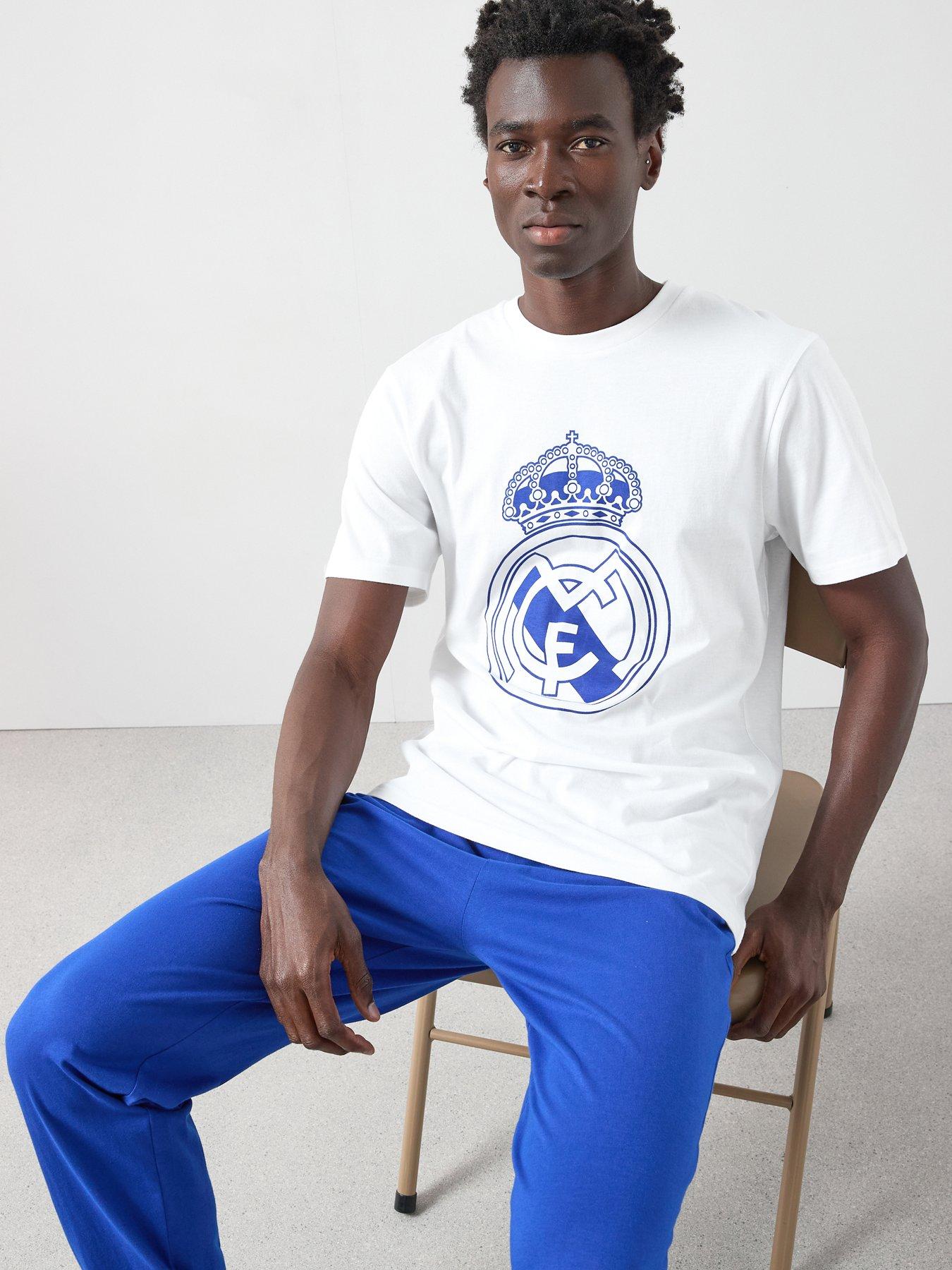 undefined CF Real Madrid Short Sleeve Pyjama Set - White