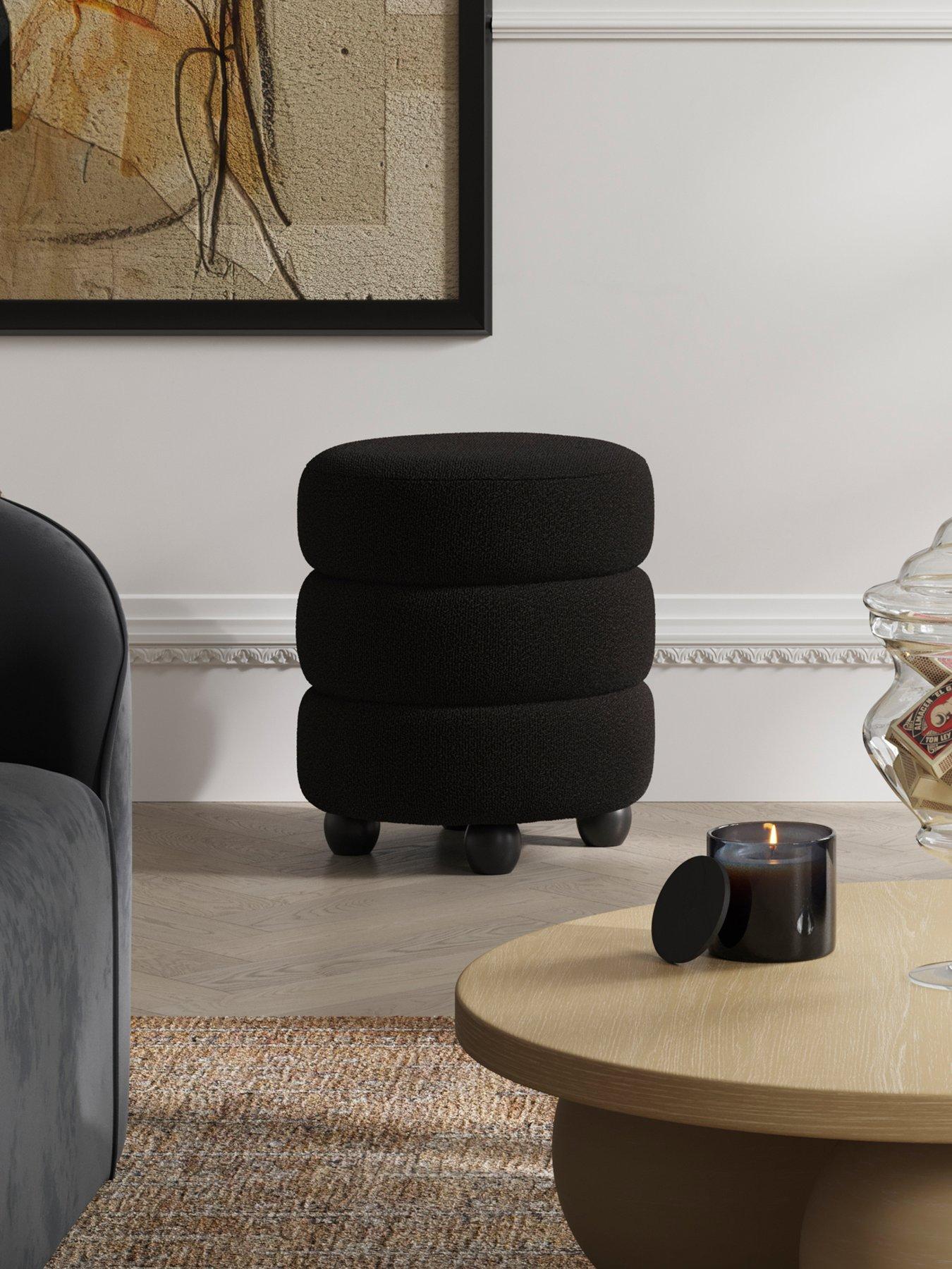 Image 1 of 3 of OTI Emi Pouffe - Black