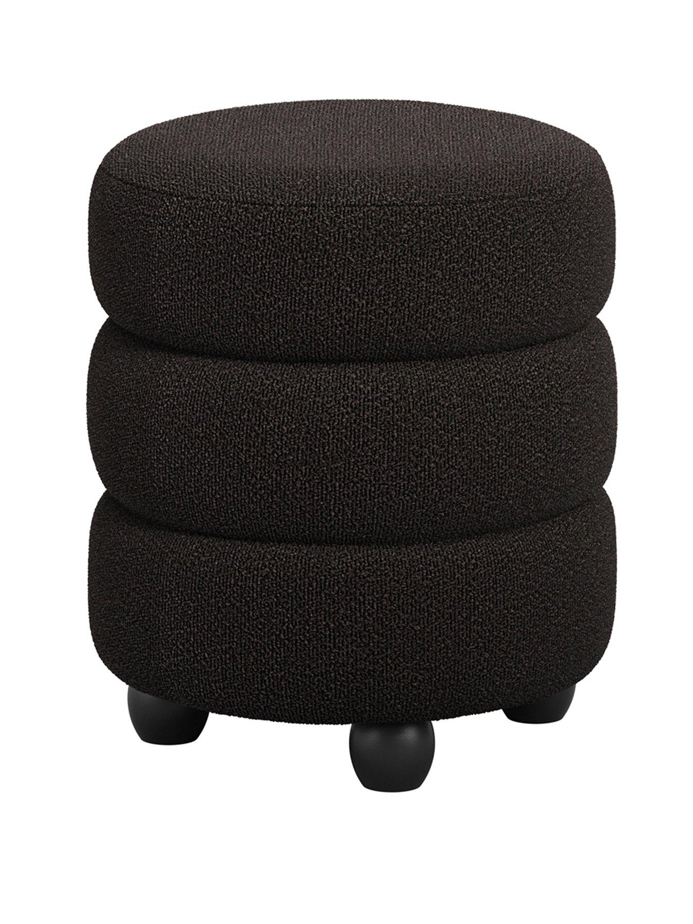 Image 2 of 3 of OTI Emi Pouffe - Black