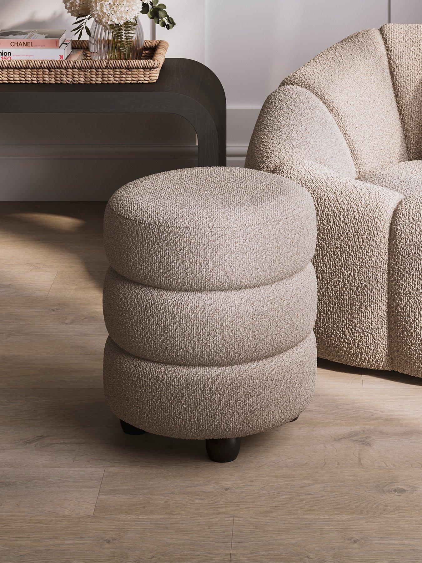 Image 1 of 3 of OTI Emi Pouffe - Buff