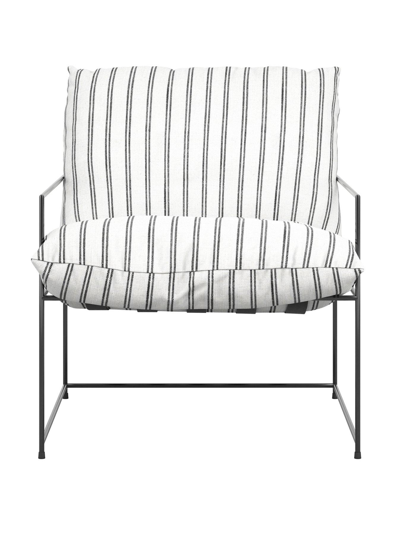 stillFront image of lpd-home-brook-striped-accent-chair