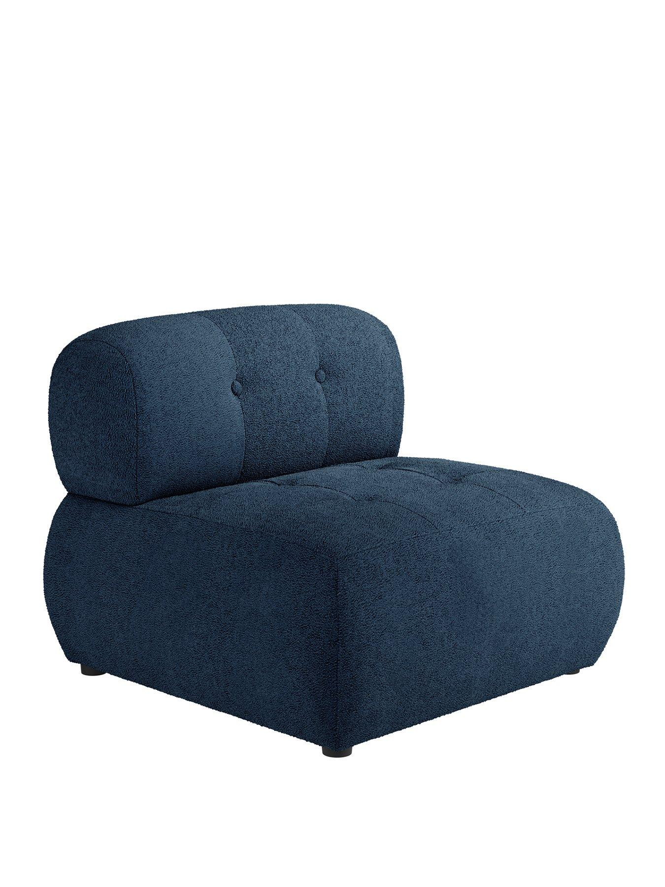 Image 3 of 5 of LPD Home Reese Accent Chair - Midnight Blue