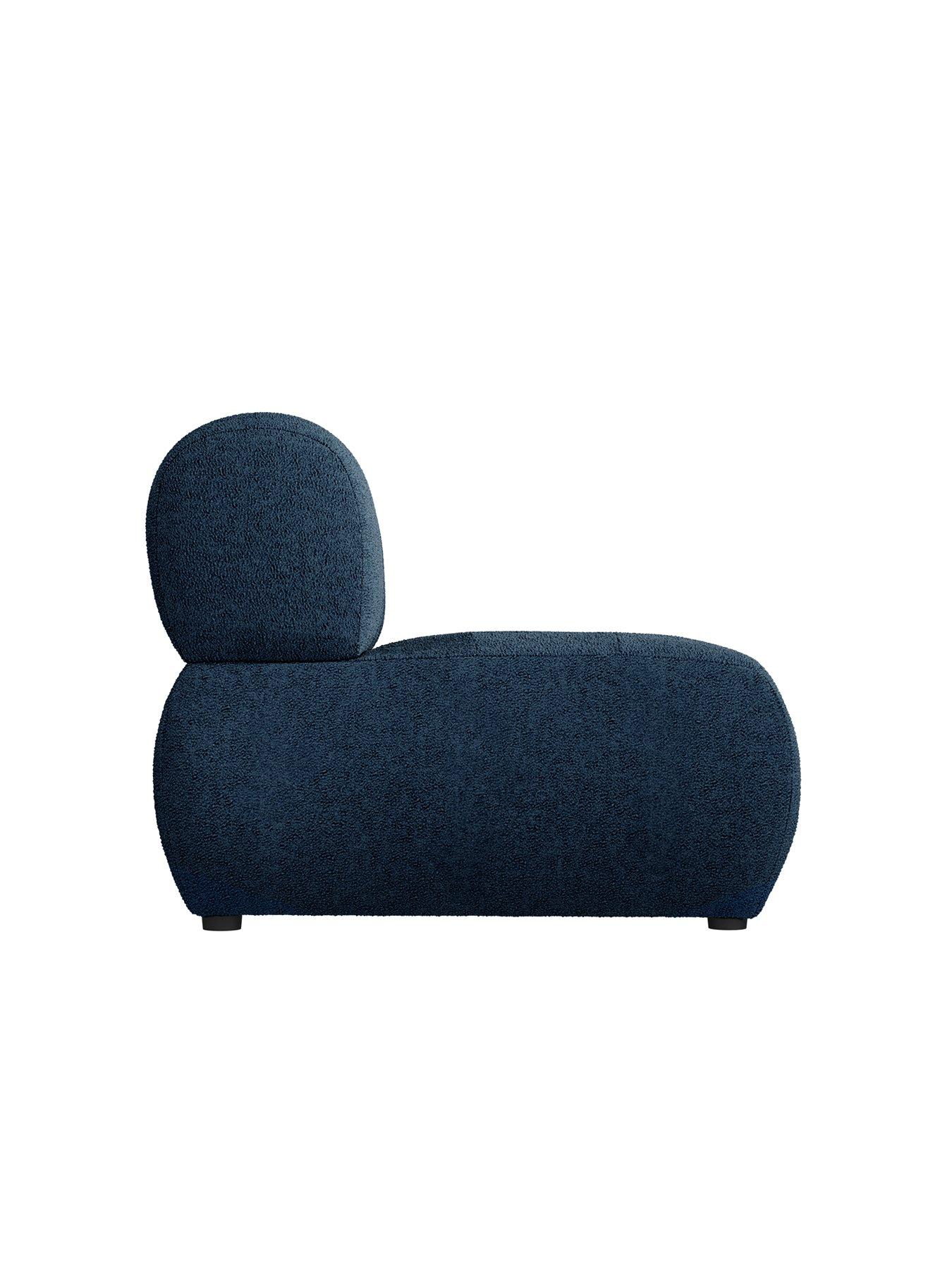 Image 4 of 5 of LPD Home Reese Accent Chair - Midnight Blue