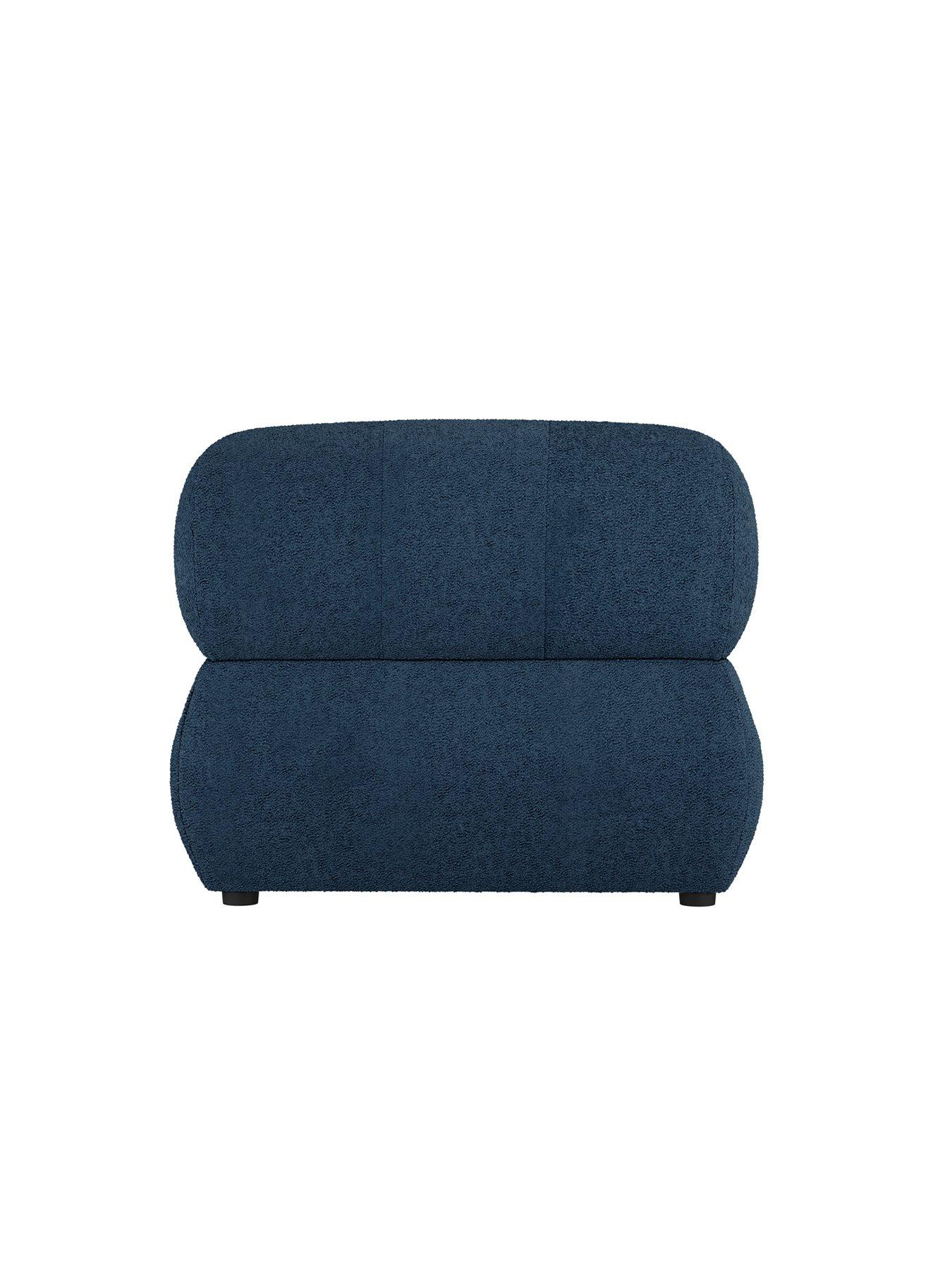 Image 5 of 5 of LPD Home Reese Accent Chair - Midnight Blue