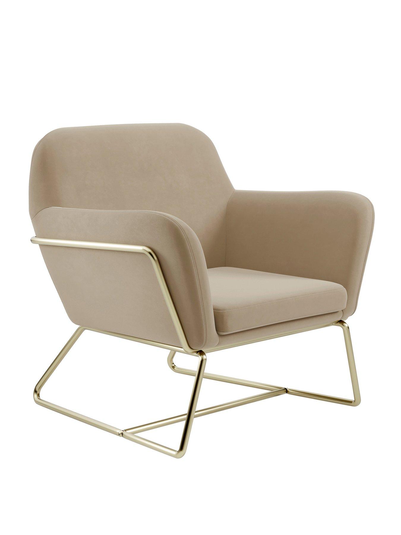  image of lpd-home-charles-accent-chair-beige