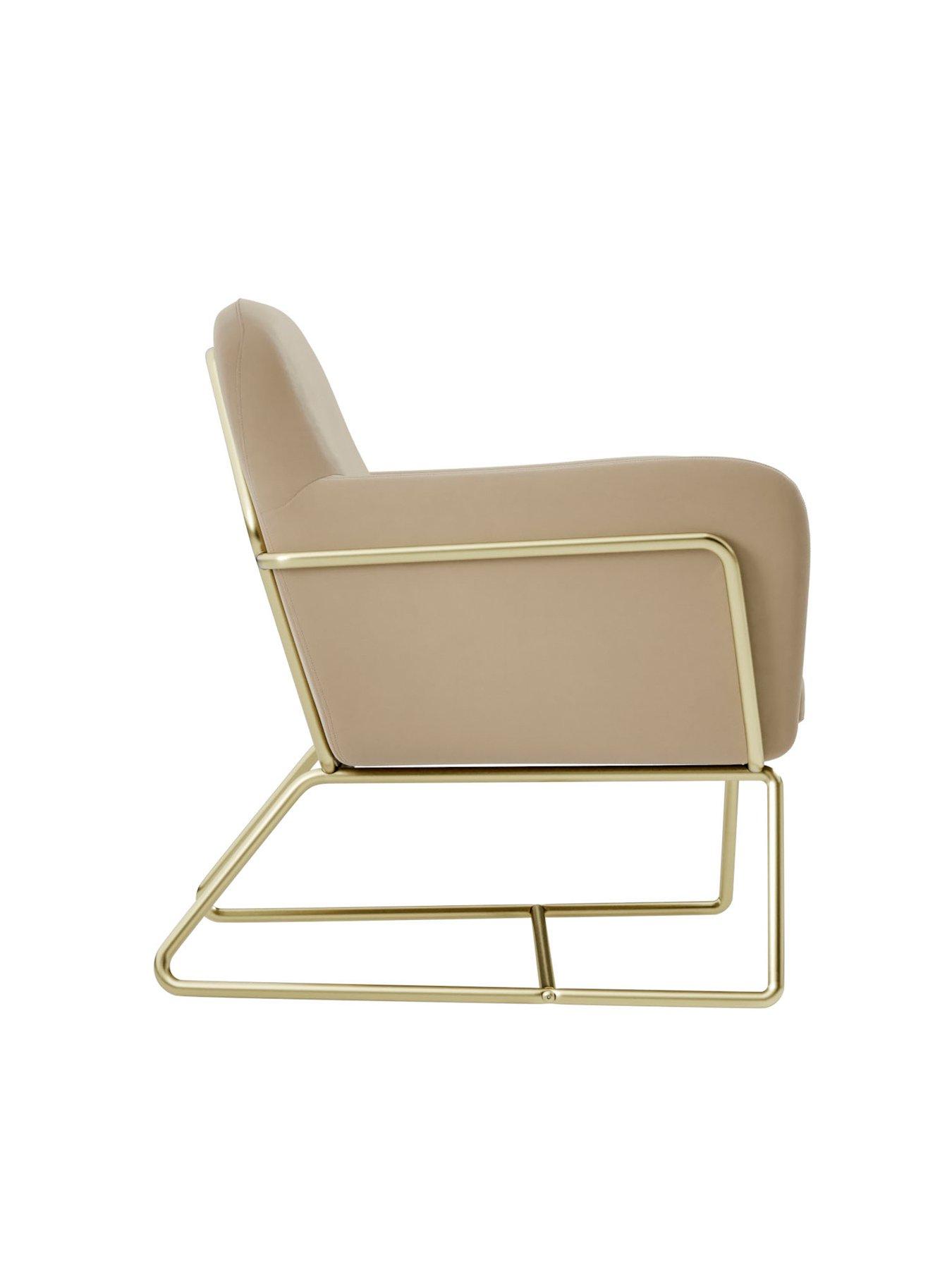  image of lpd-home-charles-accent-chair-beige