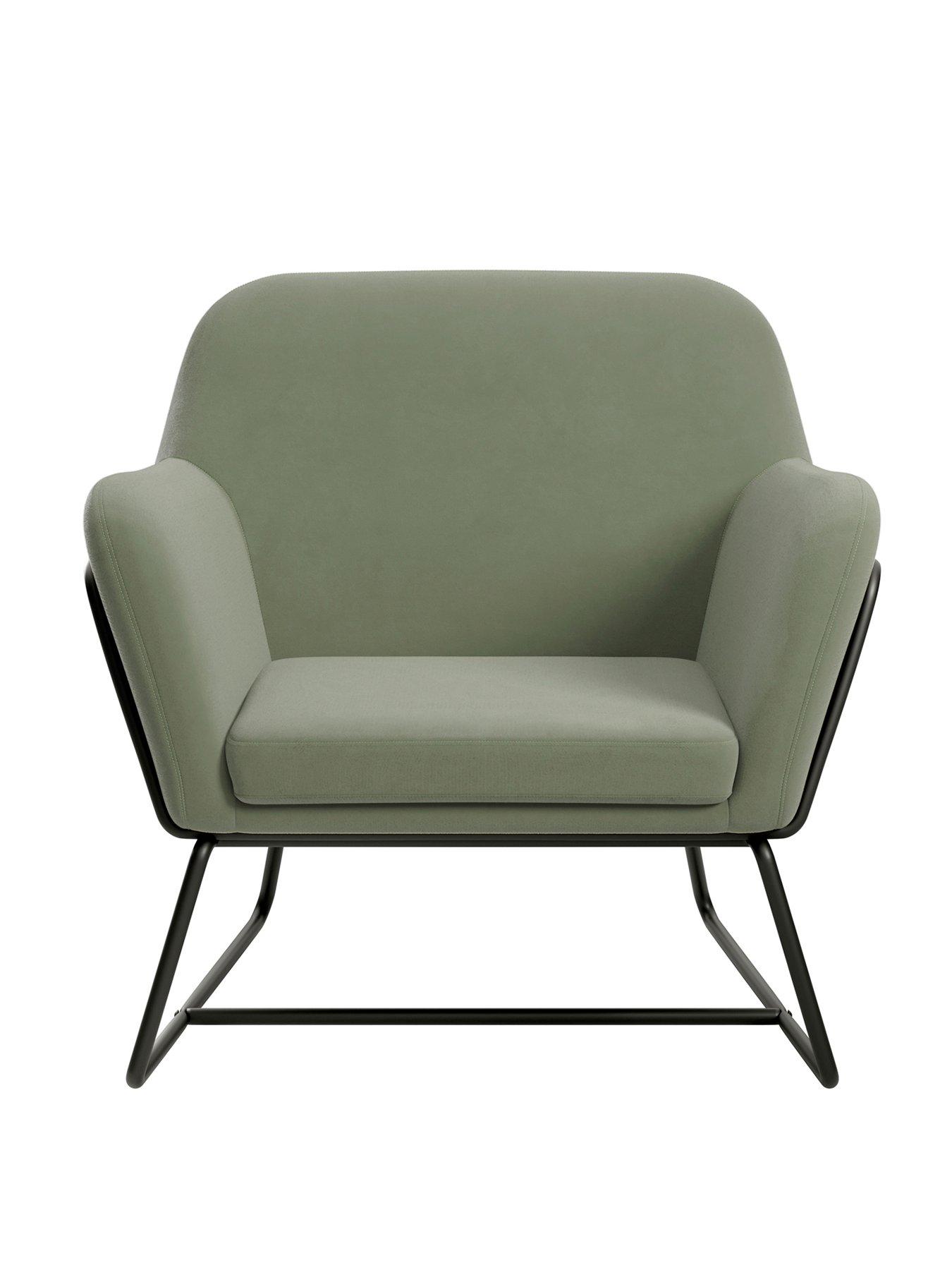  image of lpd-home-charles-accent-chair-sage