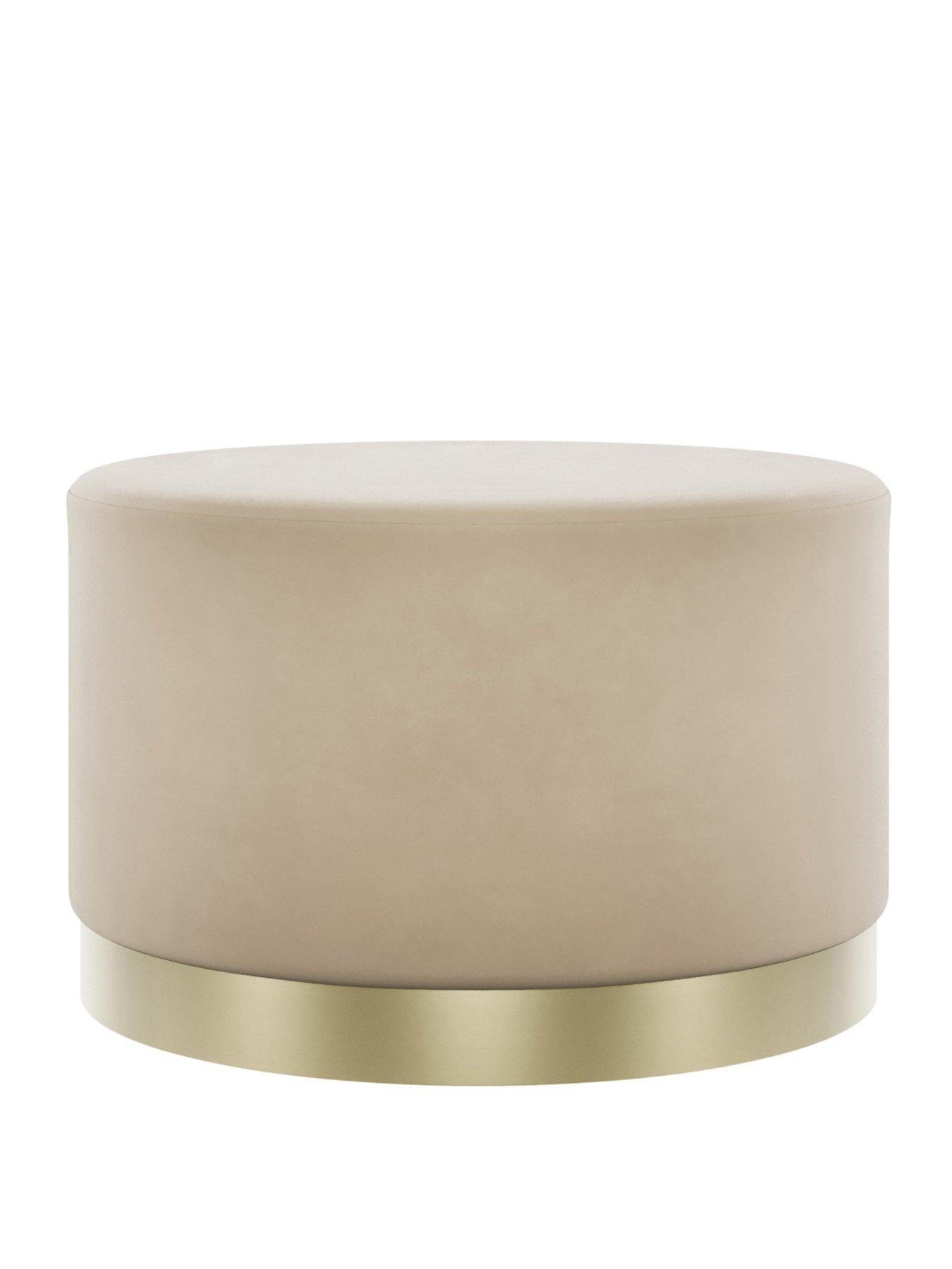  image of lpd-home-lara-pouffe-beige